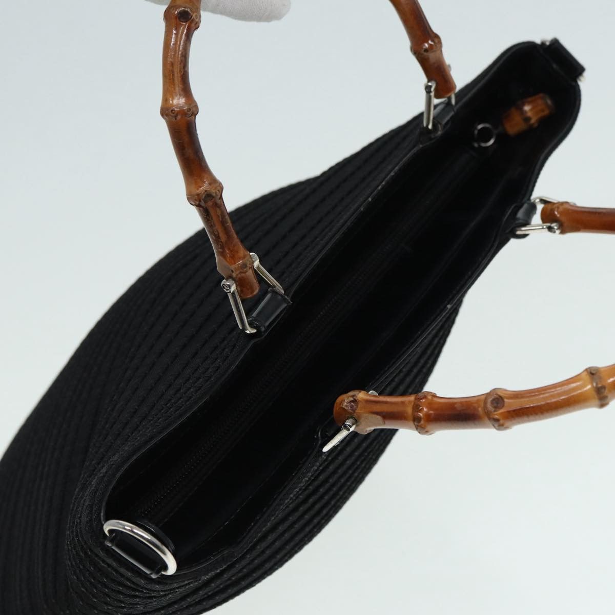 Gucci Bamboo Black Synthetic Shoulder Bag (Pre-Owned) Size ONE SIZE - 13 Thumbnail