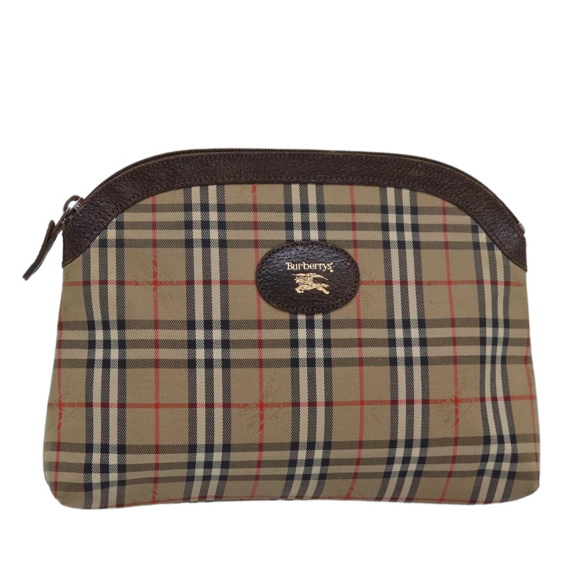 Burberry Nova Check Beige Canvas Clutch Bag (Pre-Owned) Size ONE SIZE - 11 Thumbnail