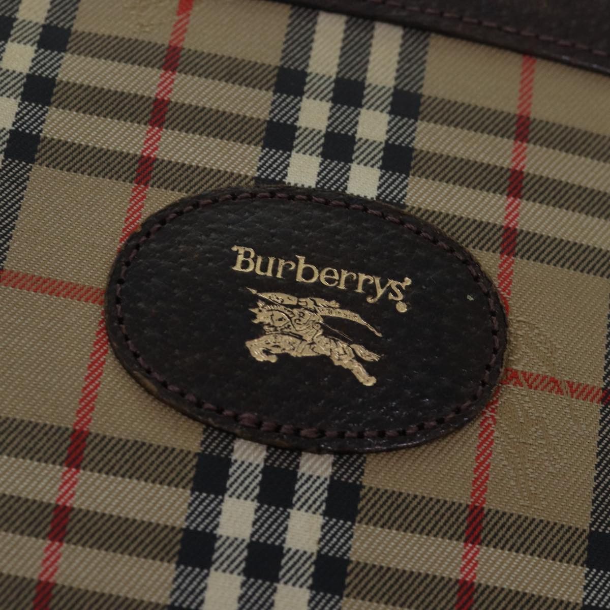Burberry Nova Check Beige Canvas Clutch Bag (Pre-Owned) Size ONE SIZE - 6 Thumbnail