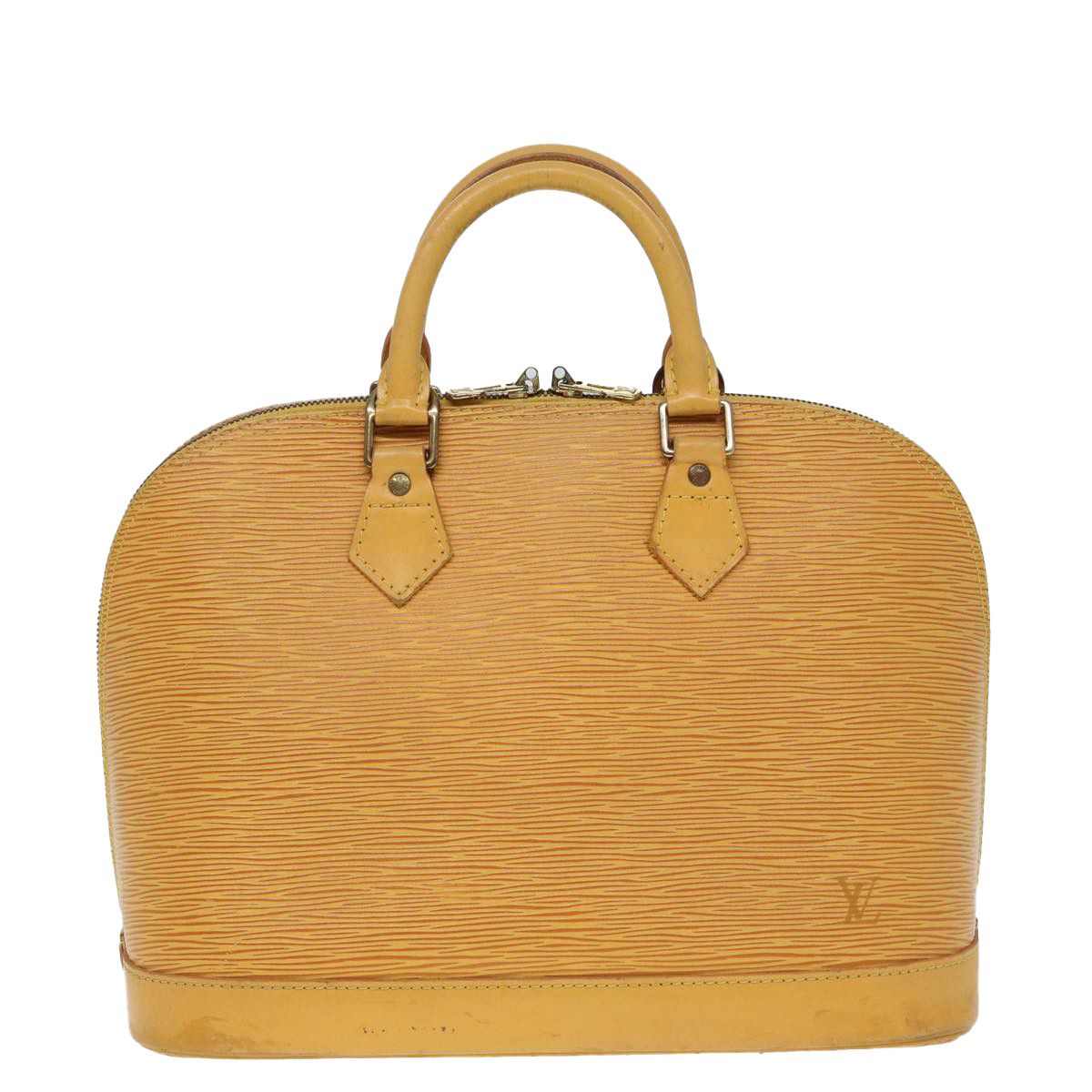 Louis Vuitton Alma Yellow Leather Handbag (Pre-Owned) Size ONE SIZE - 17 Thumbnail