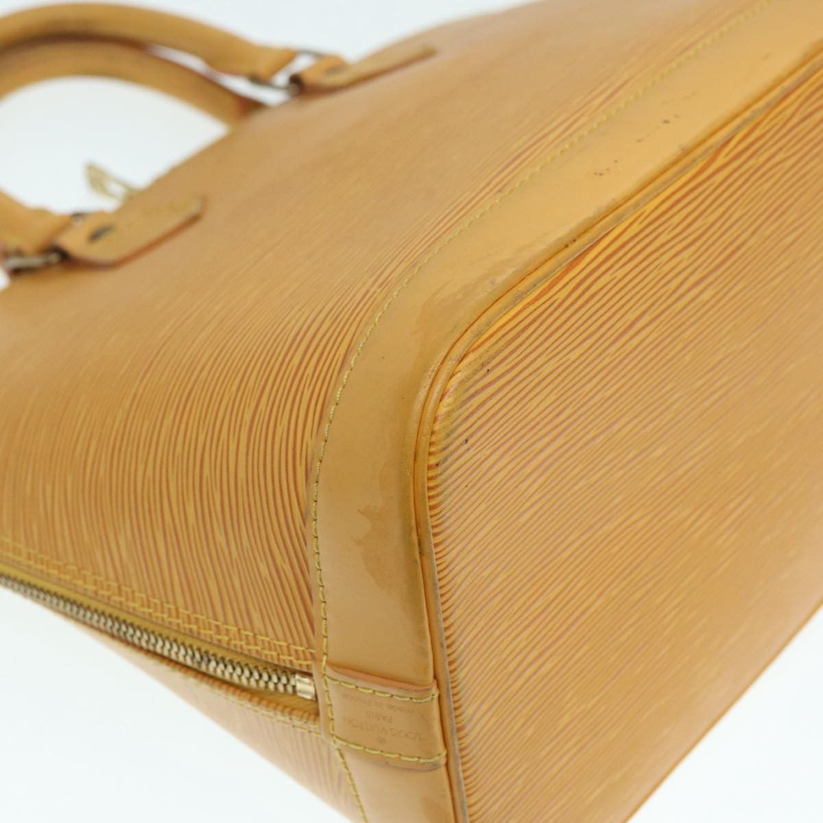 Louis Vuitton Alma Yellow Leather Handbag (Pre-Owned) Size ONE SIZE - 7 Thumbnail