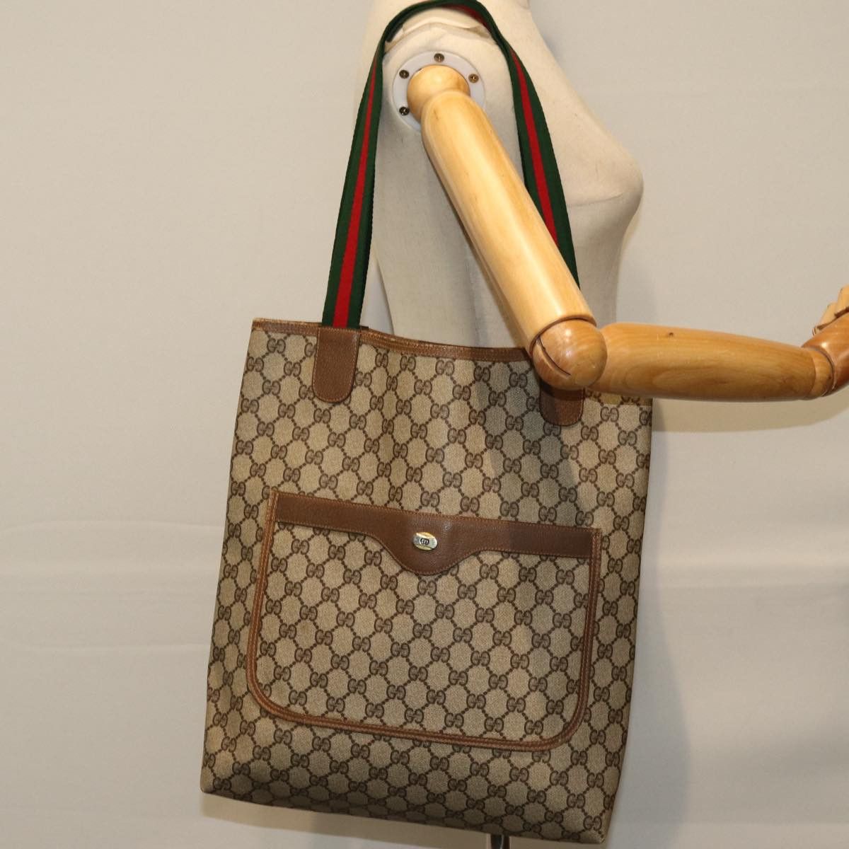 Gucci Ophidia Beige Canvas Tote Bag (Pre-Owned) Size ONE SIZE - 7 Thumbnail