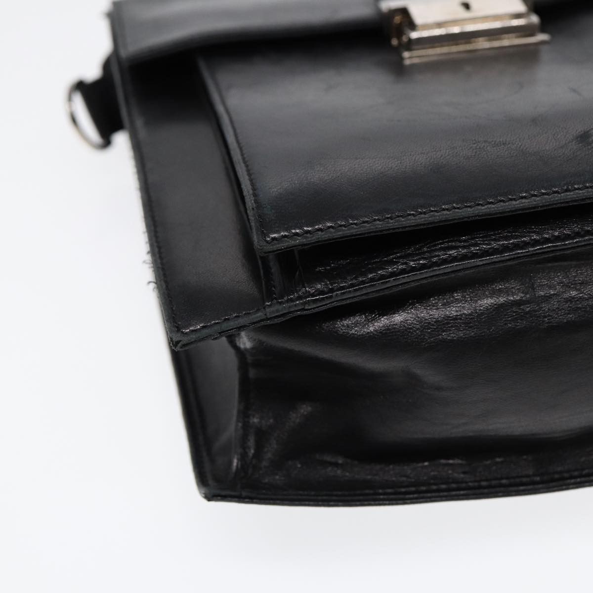 Fendi Black Leather Handbag (Pre-Owned) Size ONE SIZE - 10 Thumbnail