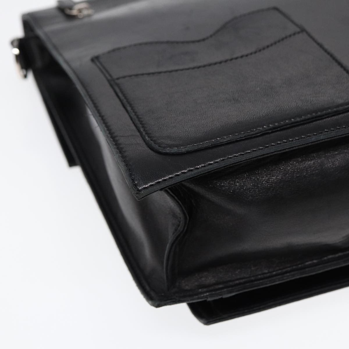 Fendi Black Leather Handbag (Pre-Owned) Size ONE SIZE - 13 Thumbnail