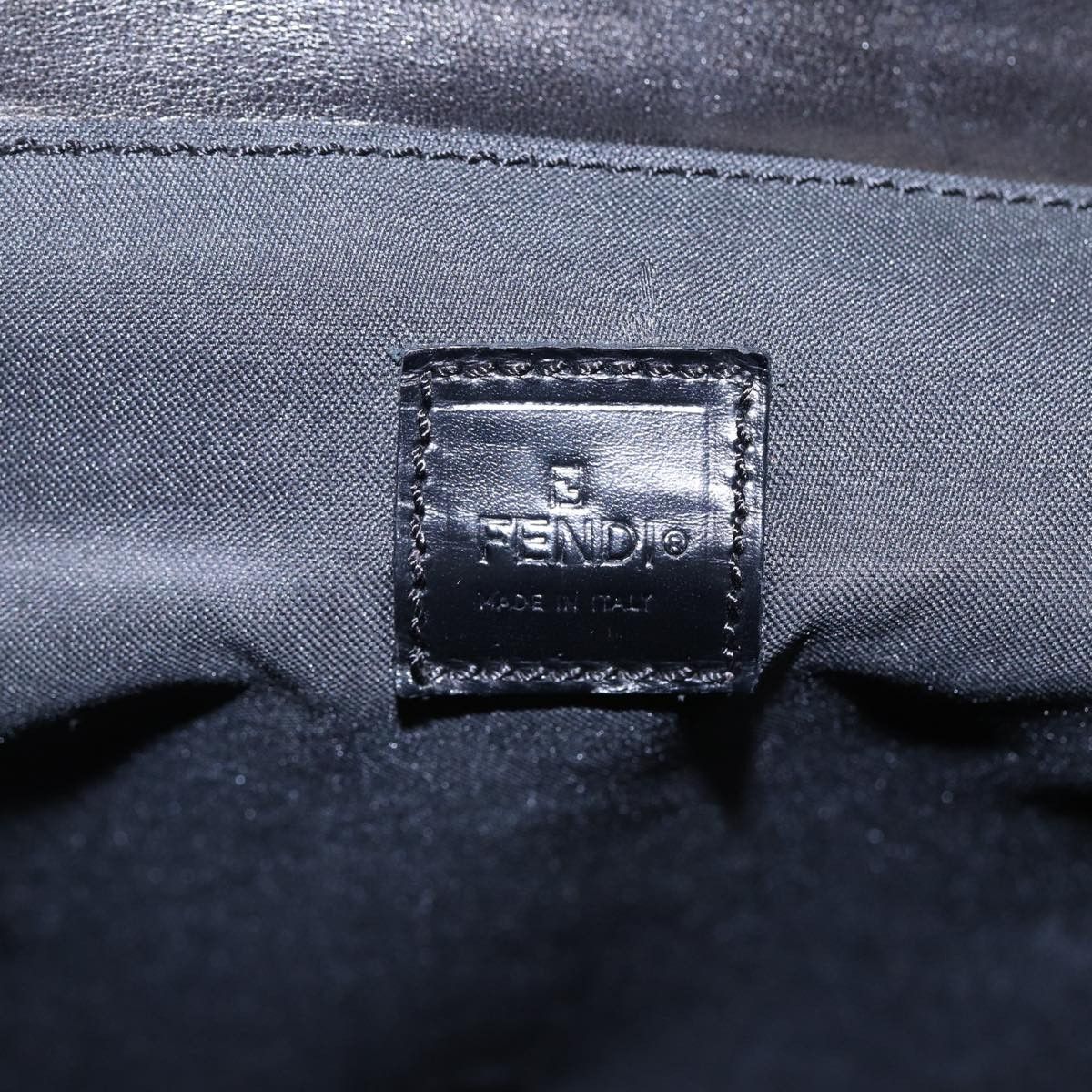 Fendi Black Leather Handbag (Pre-Owned) Size ONE SIZE - 9 Thumbnail
