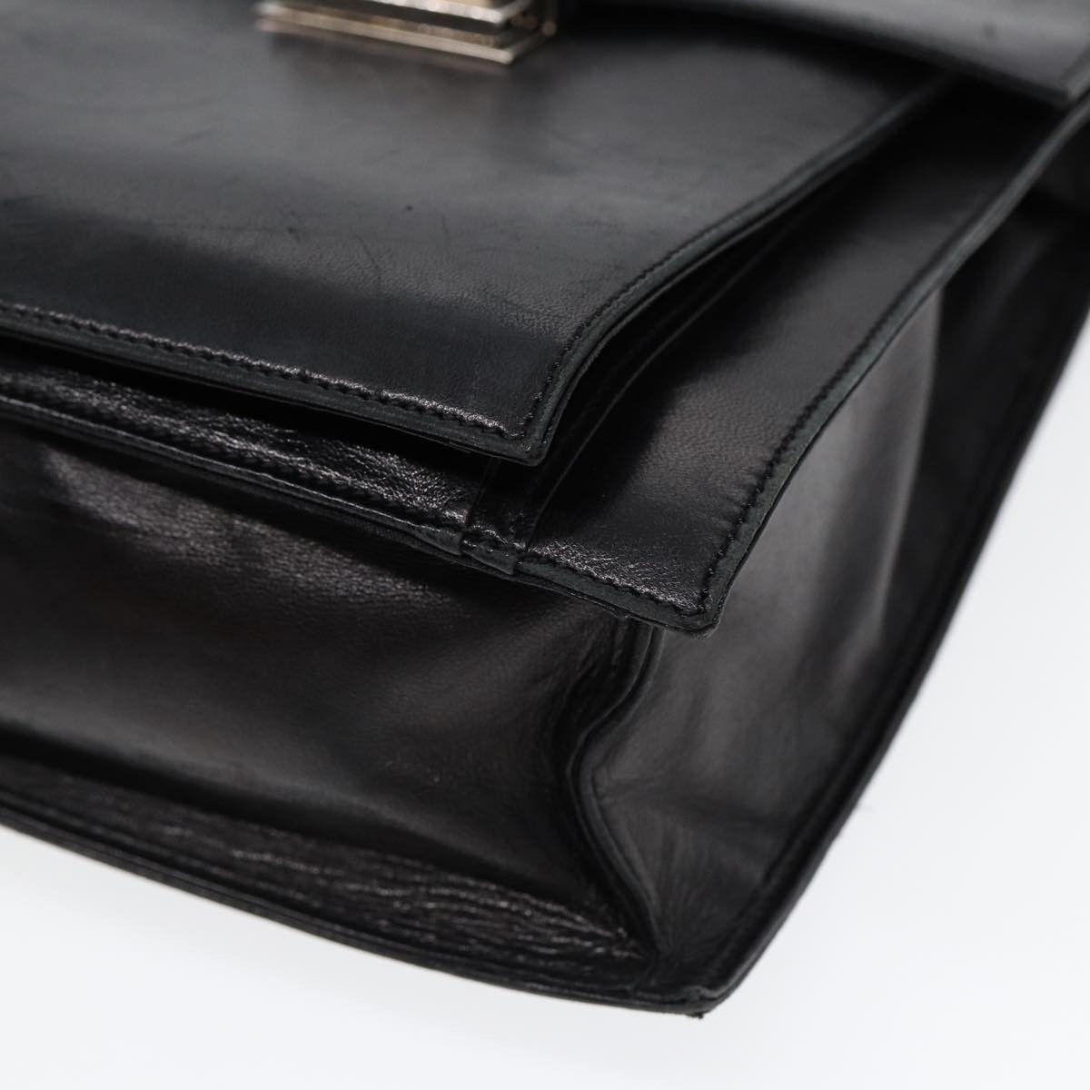 Fendi Black Leather Handbag (Pre-Owned) Size ONE SIZE - 14 Thumbnail