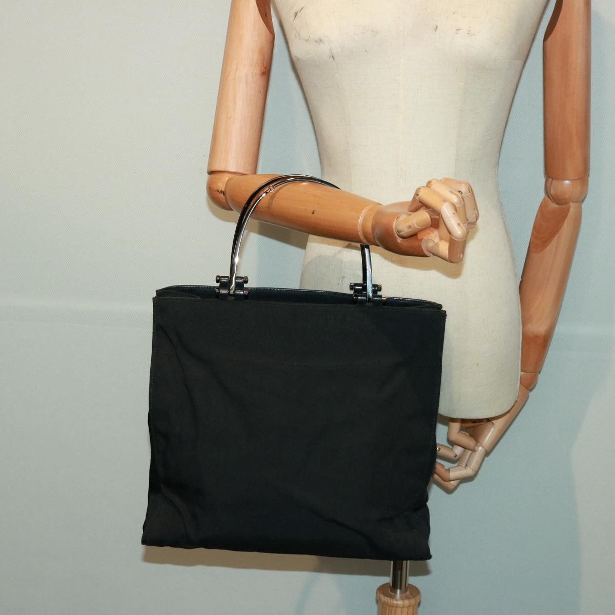 Gucci -- Black Synthetic Handbag (Pre-Owned) Size ONE SIZE - 7 Thumbnail