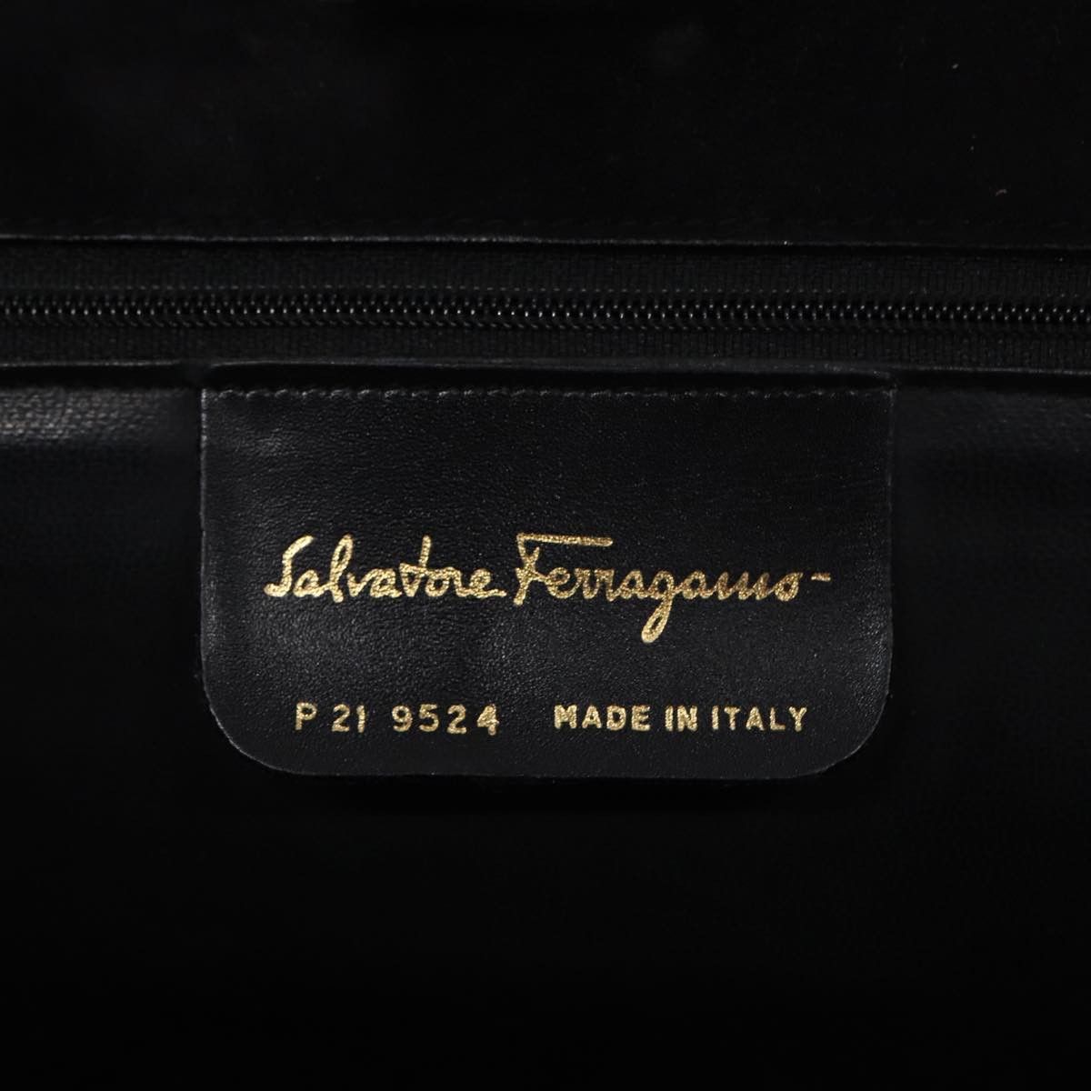 Salvatore Ferragamo Gancini Black Suede Shoulder Bag (Pre-Owned) Size ONE SIZE - 16 Thumbnail