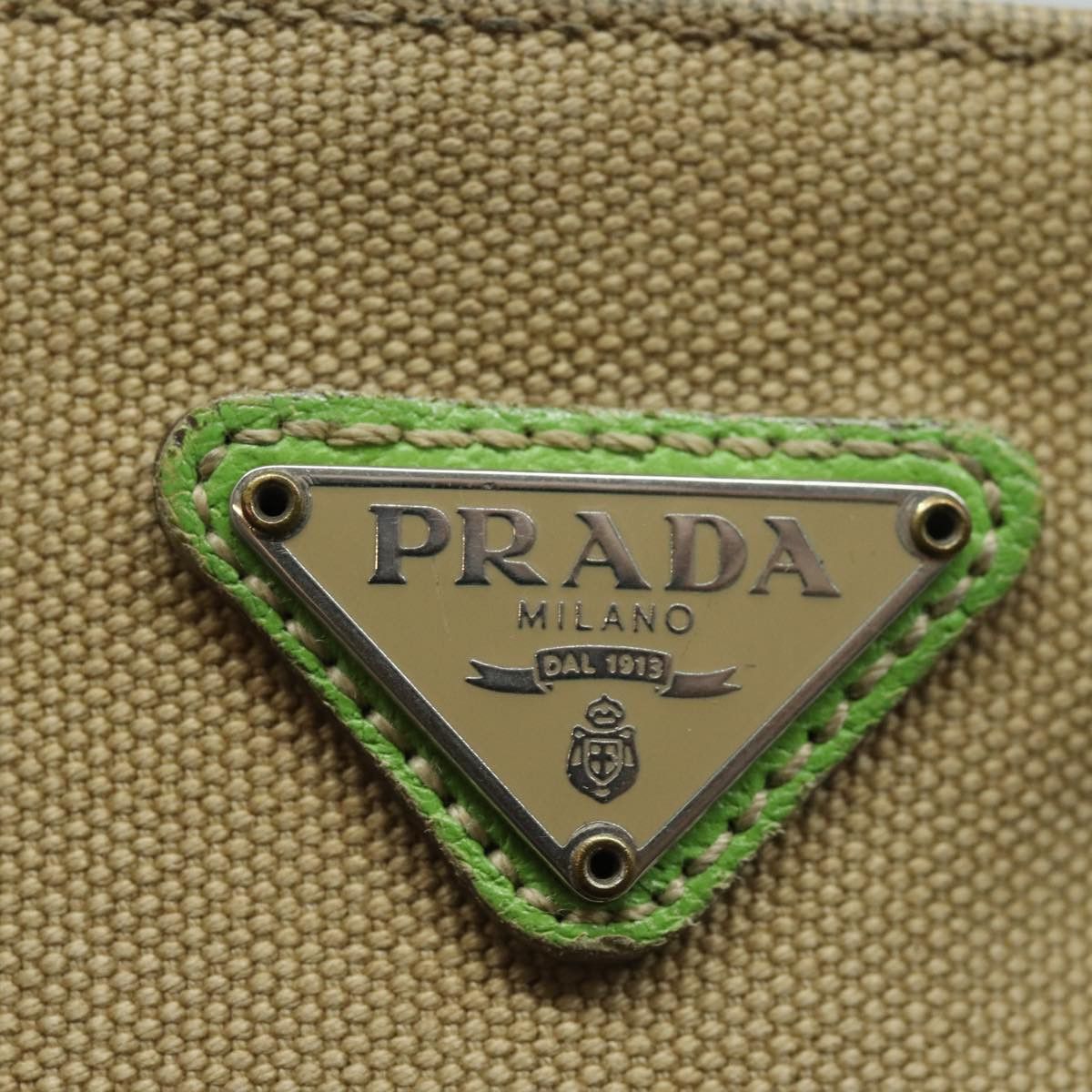 Prada Canapa Beige Canvas Handbag (Pre-Owned) Size ONE SIZE - 20 Thumbnail