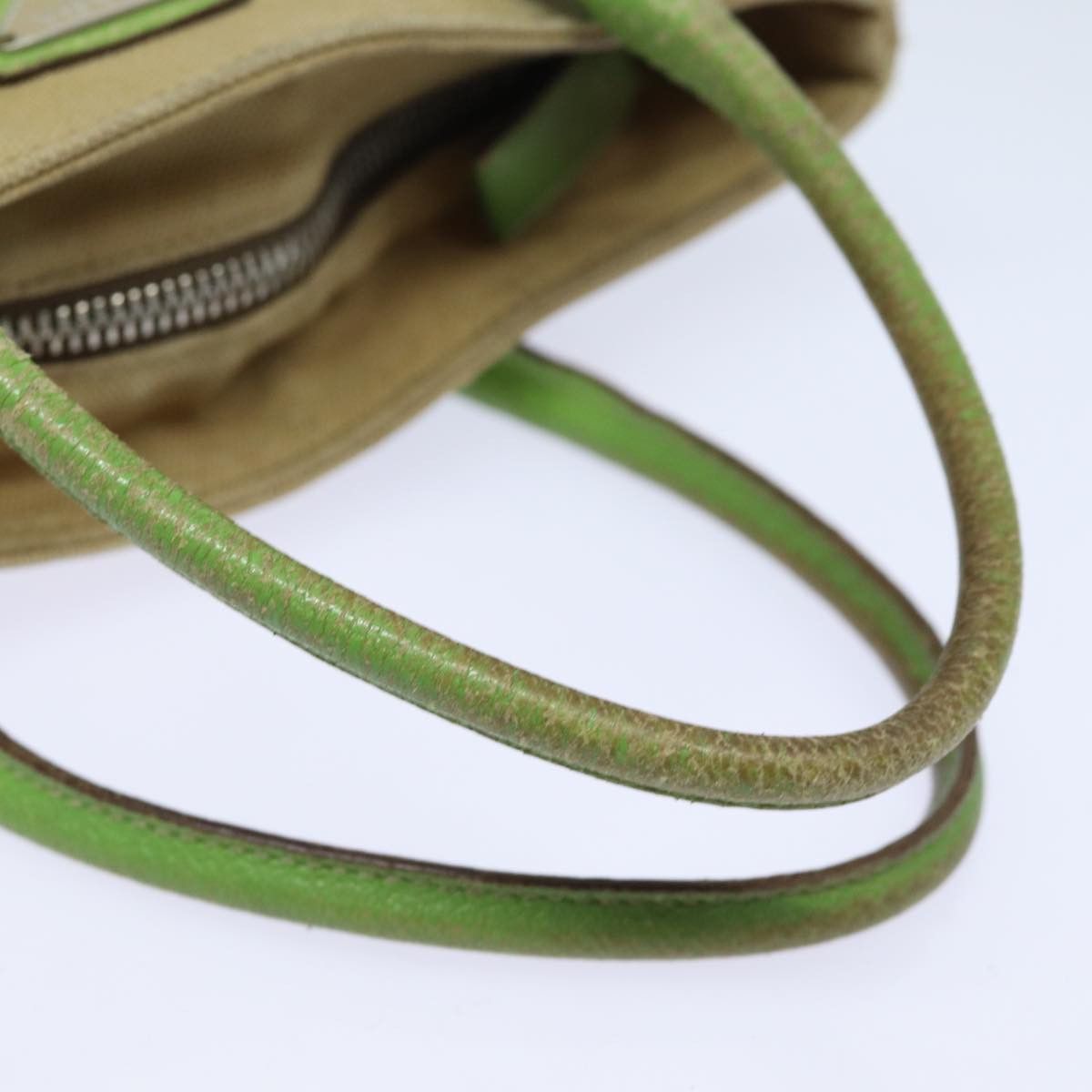 Prada Canapa Beige Canvas Handbag (Pre-Owned) Size ONE SIZE - 12 Thumbnail