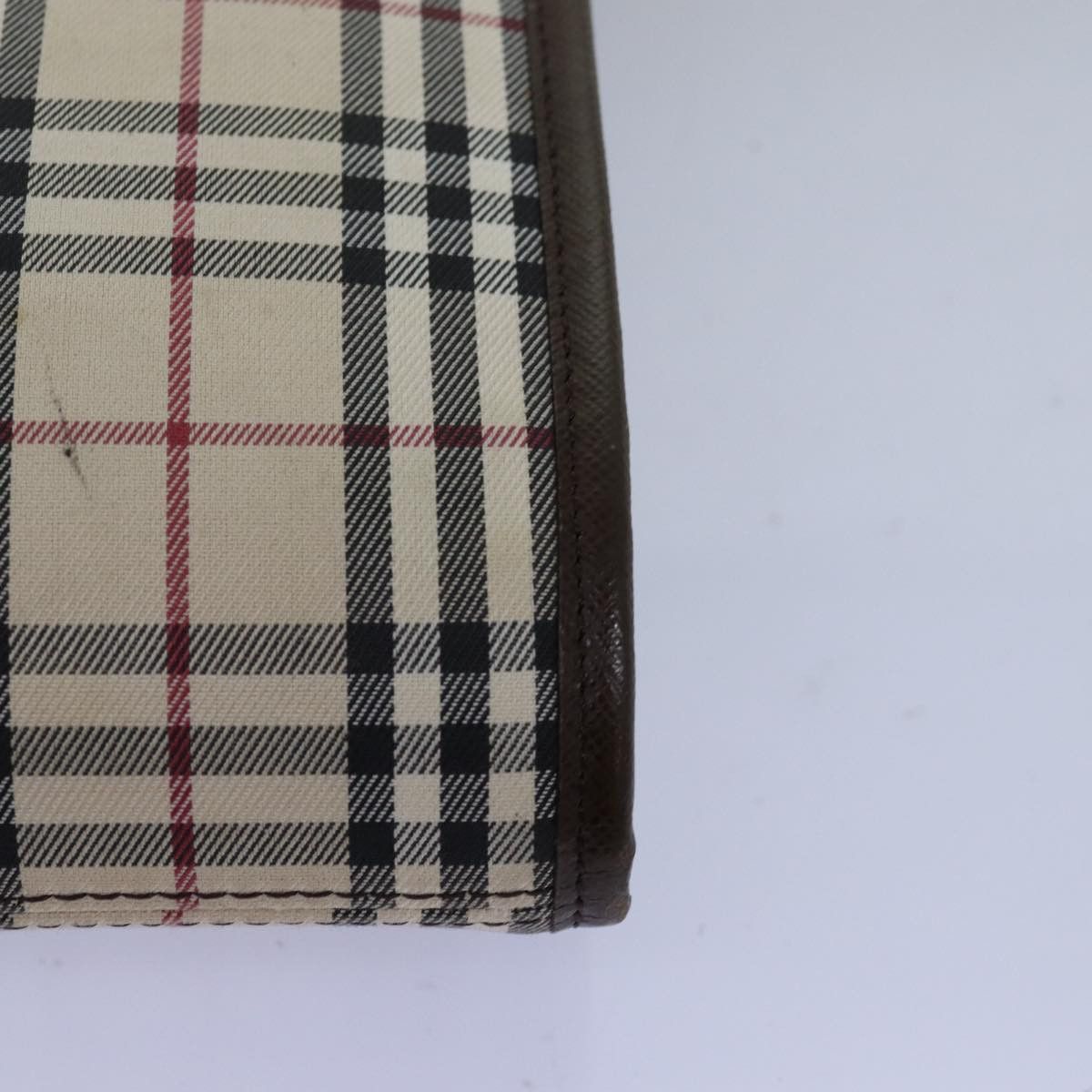 Burberry Nova Check Beige Canvas Shoulder Bag (Pre-Owned) Size ONE SIZE - 16 Thumbnail