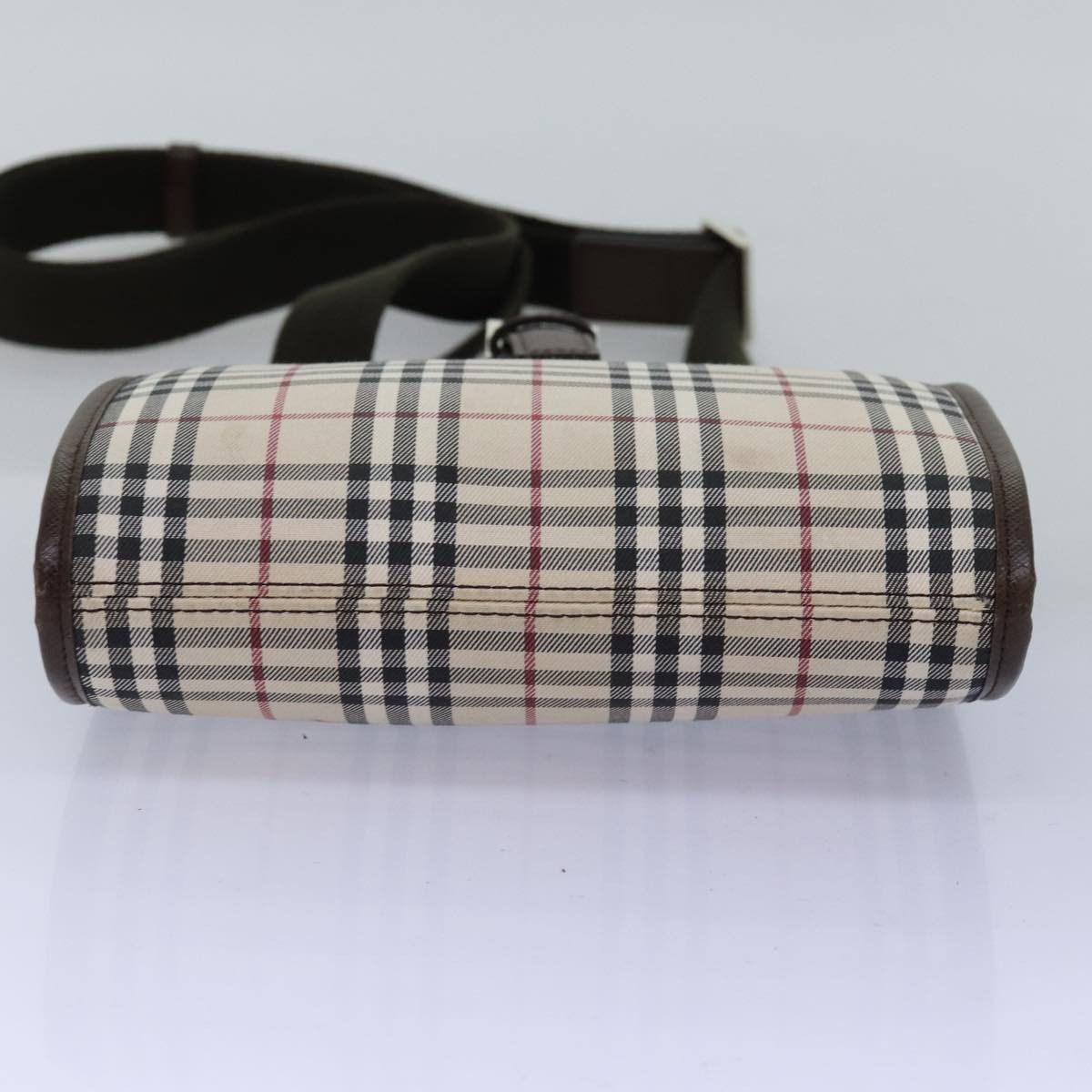 Burberry Nova Check Beige Canvas Shoulder Bag (Pre-Owned) Size ONE SIZE - 3 Thumbnail