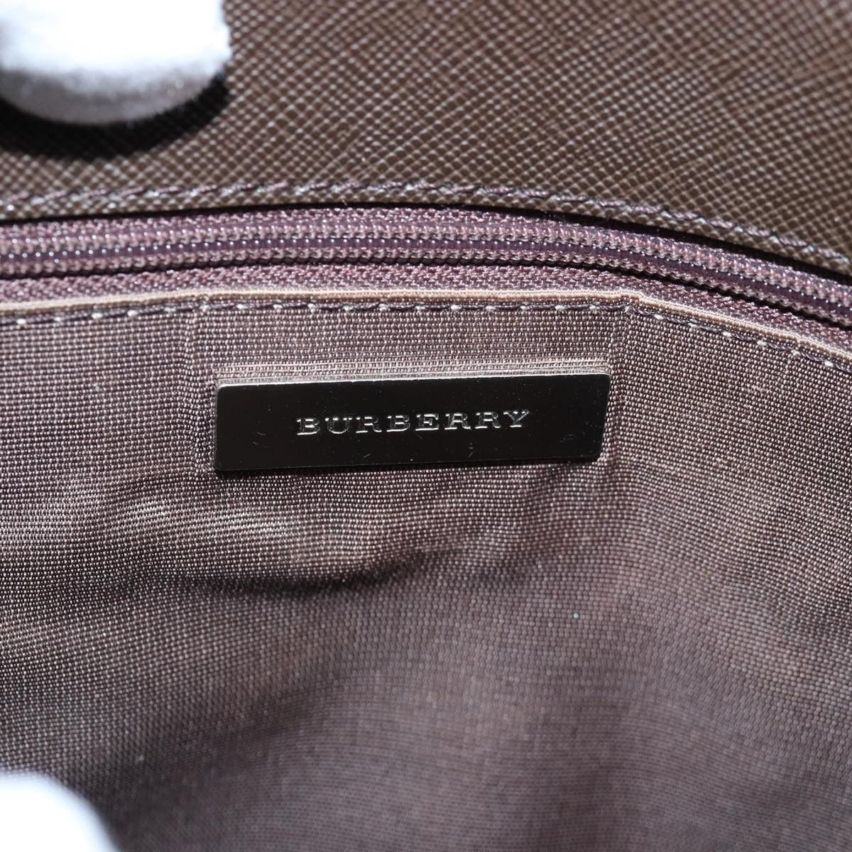 Burberry Nova Check Beige Canvas Shoulder Bag (Pre-Owned) Size ONE SIZE - 6 Thumbnail