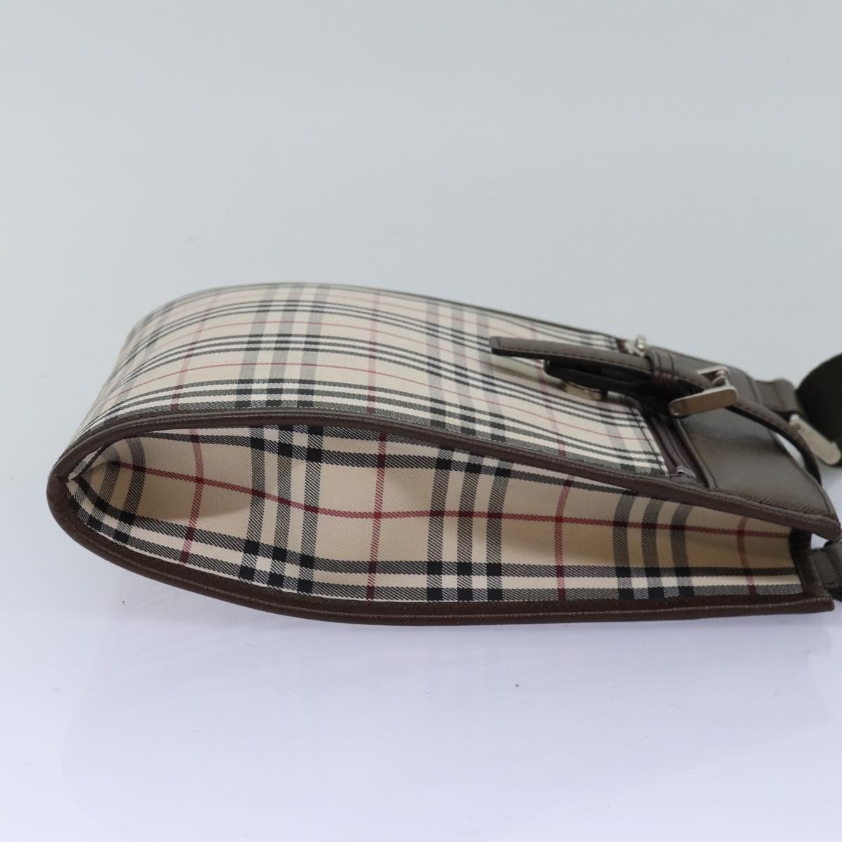Burberry Nova Check Beige Canvas Shoulder Bag (Pre-Owned) Size ONE SIZE - 8 Thumbnail
