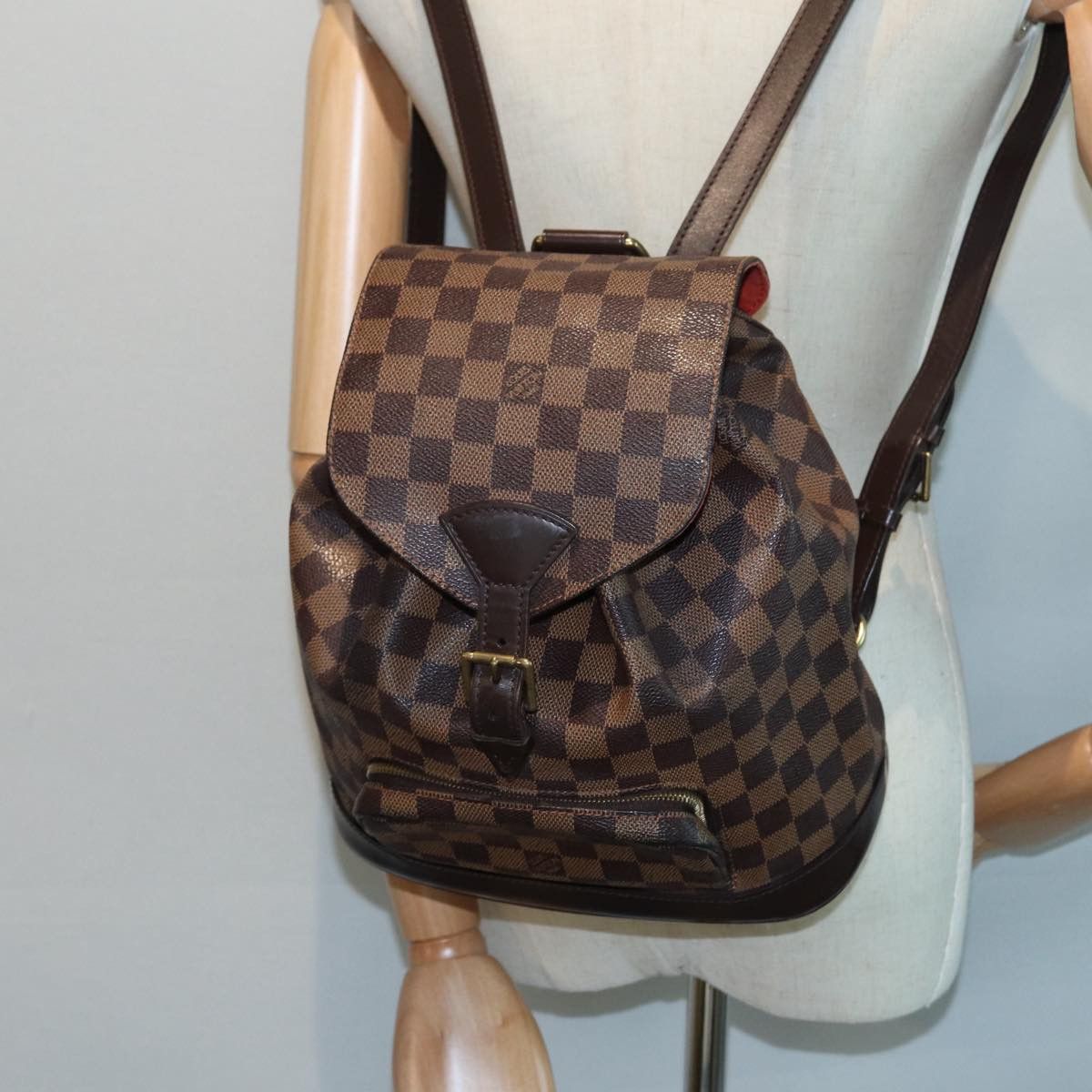 Louis Vuitton Montsouris Brown Canvas Backpack Bag (Pre-Owned) Size ONE SIZE - 10 Thumbnail