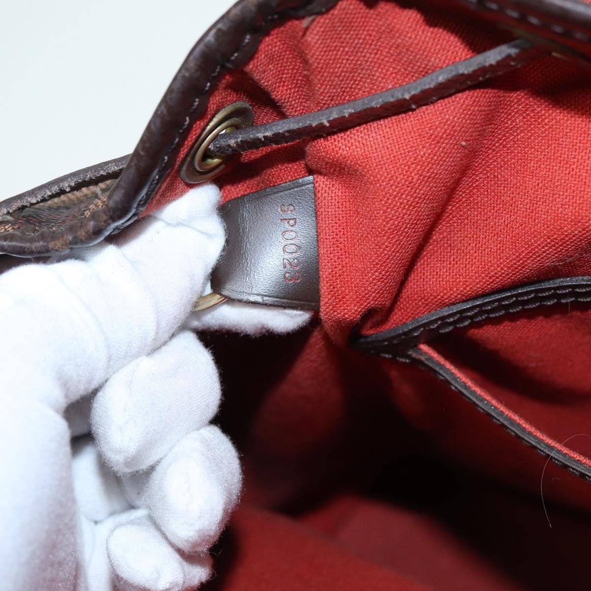 Louis Vuitton Montsouris Brown Canvas Backpack Bag (Pre-Owned) Size ONE SIZE - 9 Thumbnail