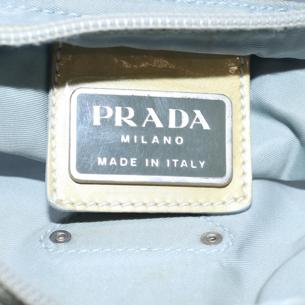 Prada Tessuto Blue Synthetic Shoulder Bag (Pre-Owned) Size ONE SIZE - 8 Thumbnail