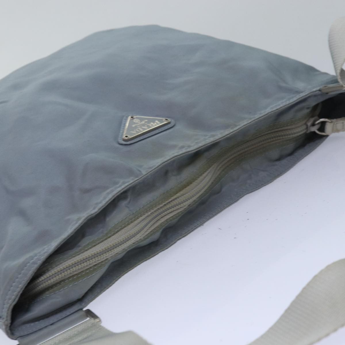 Prada Tessuto Blue Synthetic Shoulder Bag (Pre-Owned) Size ONE SIZE - 4 Thumbnail