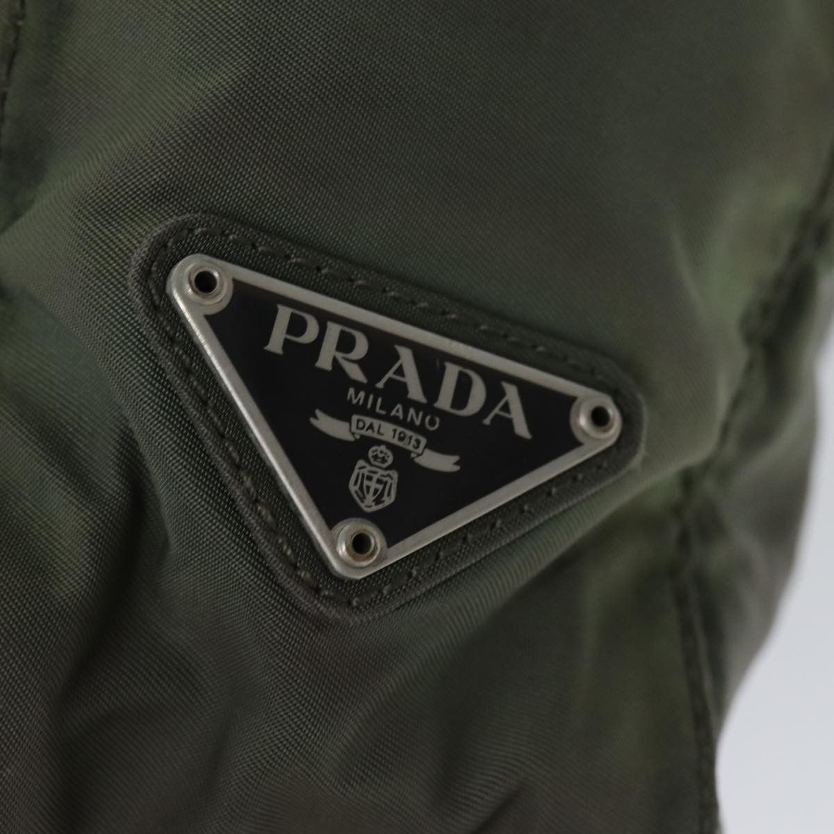 Prada Tessuto Khaki Synthetic Tote Bag (Pre-Owned) Size ONE SIZE - 19 Thumbnail