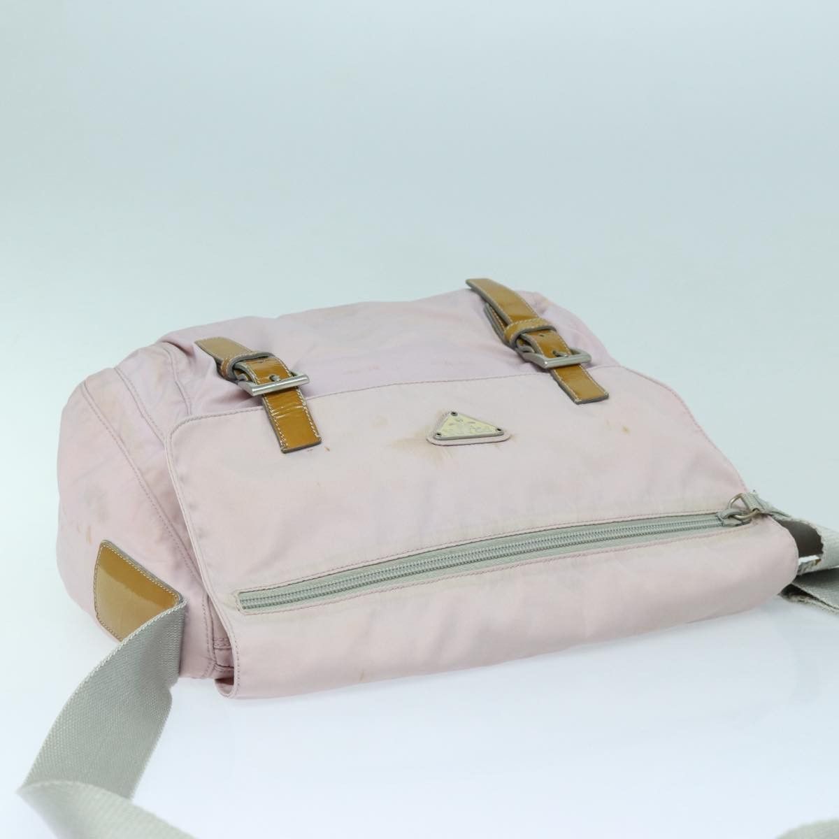 Prada Tessuto Pink Synthetic Shoulder Bag (Pre-Owned) Size ONE SIZE - 4 Thumbnail