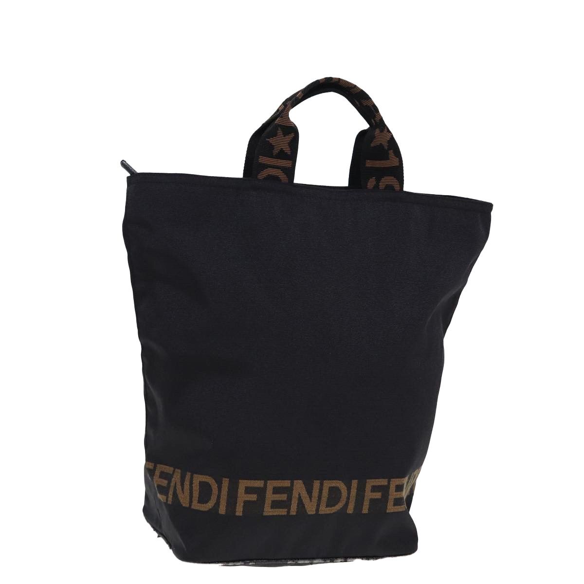 Fendi Cabas Black Canvas Tote Bag (Pre-Owned) Size ONE SIZE - 10 Thumbnail