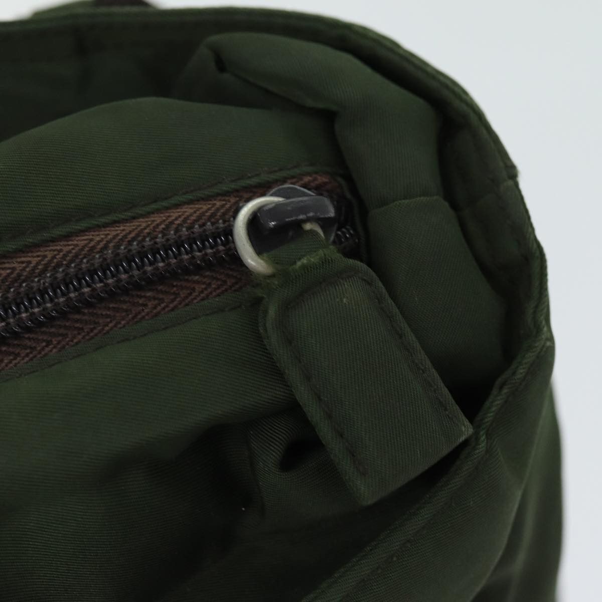 Prada Tessuto Khaki Synthetic Shoulder Bag (Pre-Owned) Size ONE SIZE - 18 Thumbnail
