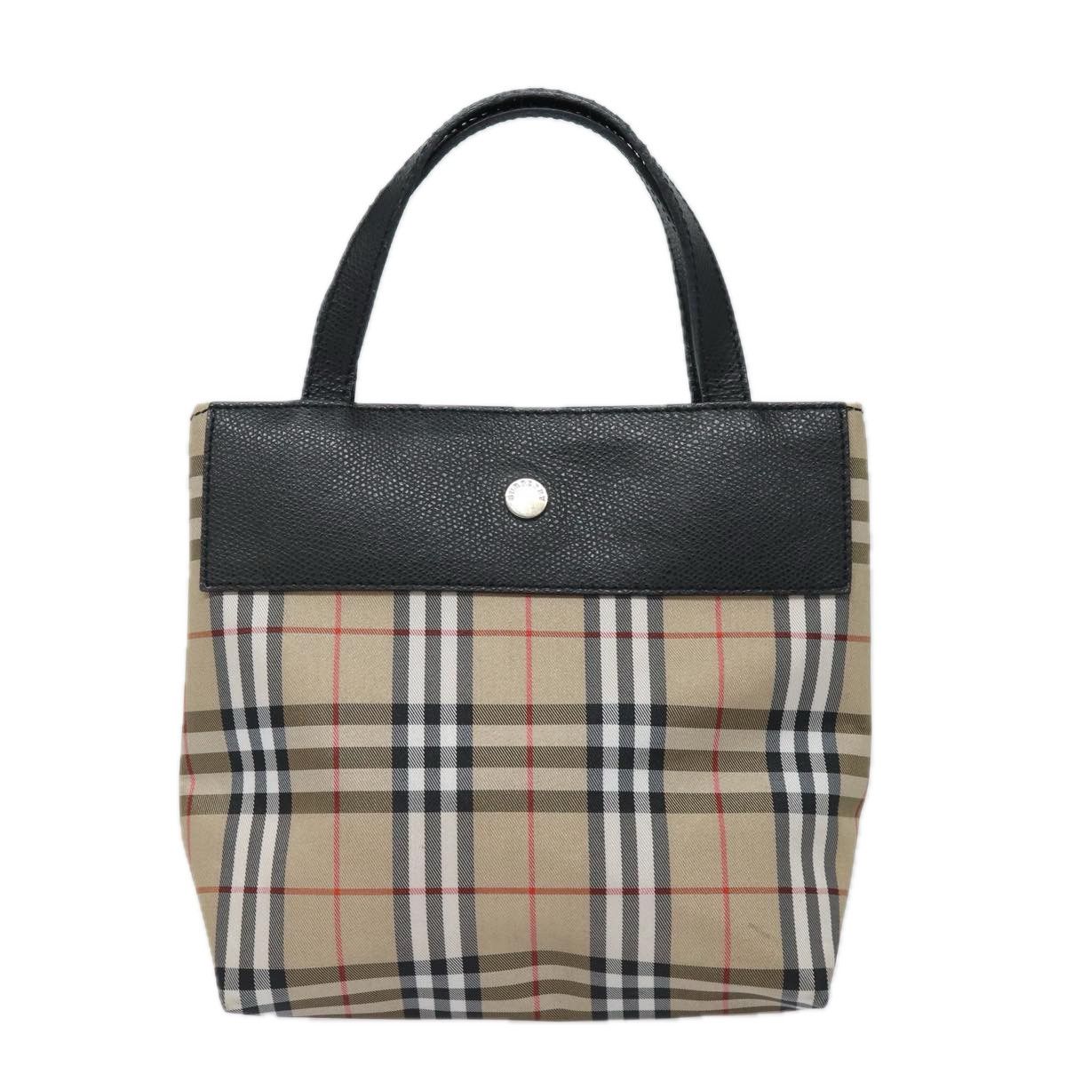 Burberry Nova Check Beige Canvas Handbag (Pre-Owned) Size ONE SIZE - 11 Thumbnail