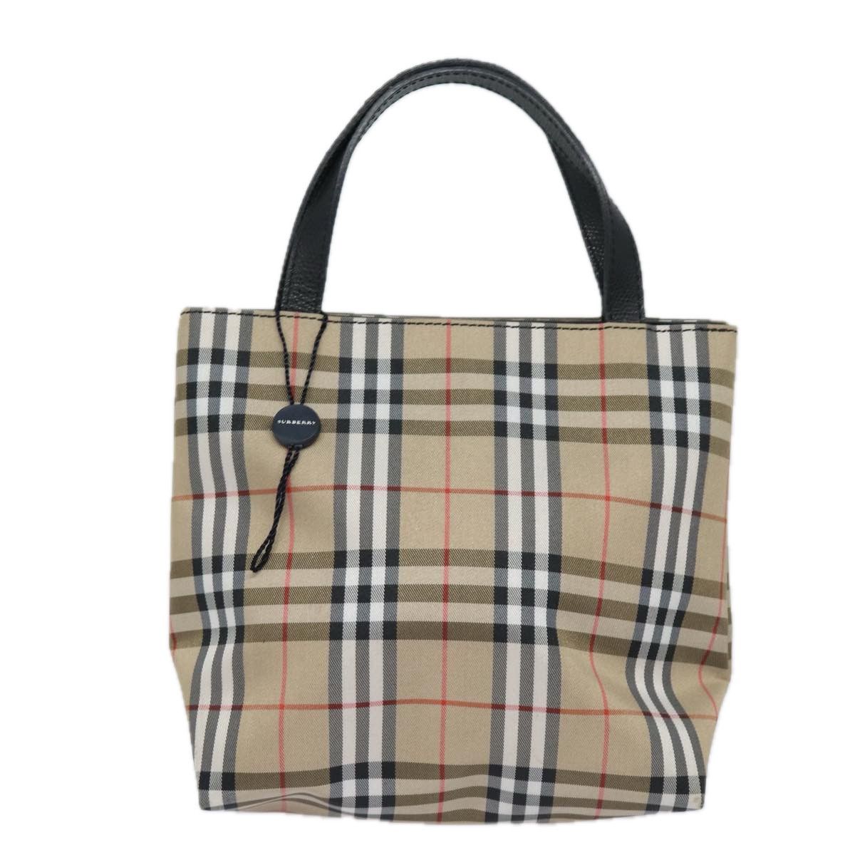 Burberry Nova Check Beige Canvas Handbag (Pre-Owned) Size ONE SIZE - 2 Thumbnail