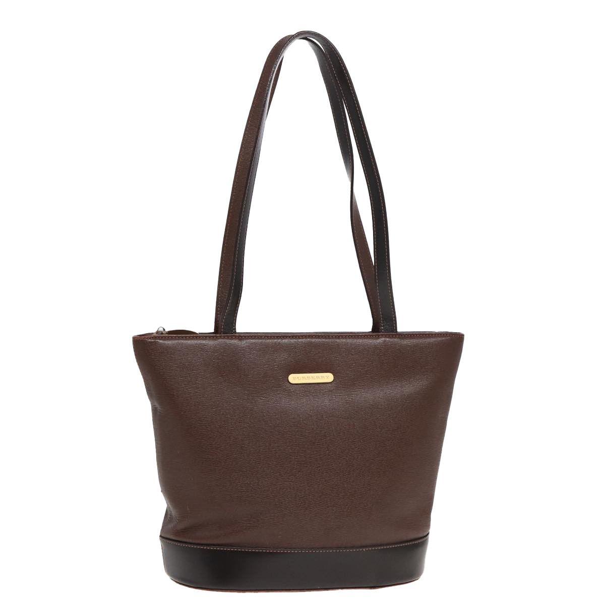 Burberry Brown Leather Tote Bag (Pre-Owned) Size ONE SIZE - 12 Thumbnail
