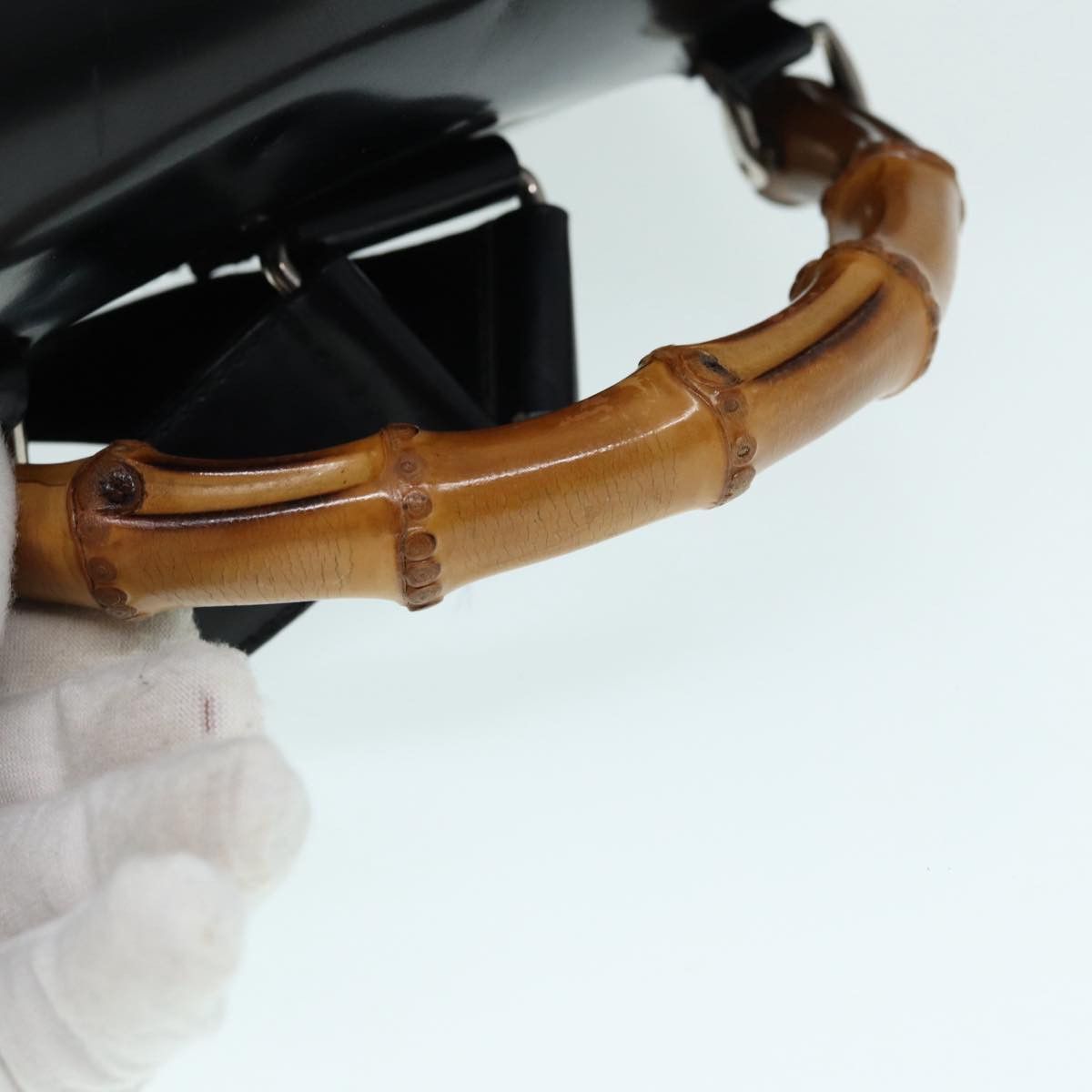 Gucci Bamboo Black Canvas Backpack Bag (Pre-Owned) Size ONE SIZE - 4 Thumbnail