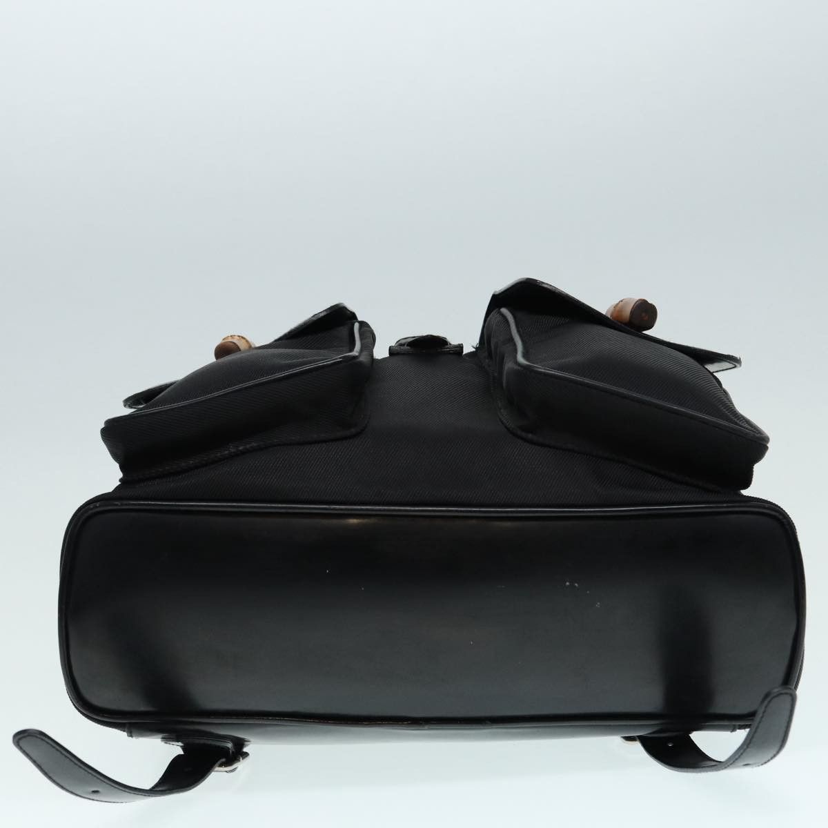 Gucci Bamboo Black Canvas Backpack Bag (Pre-Owned) Size ONE SIZE - 12 Thumbnail