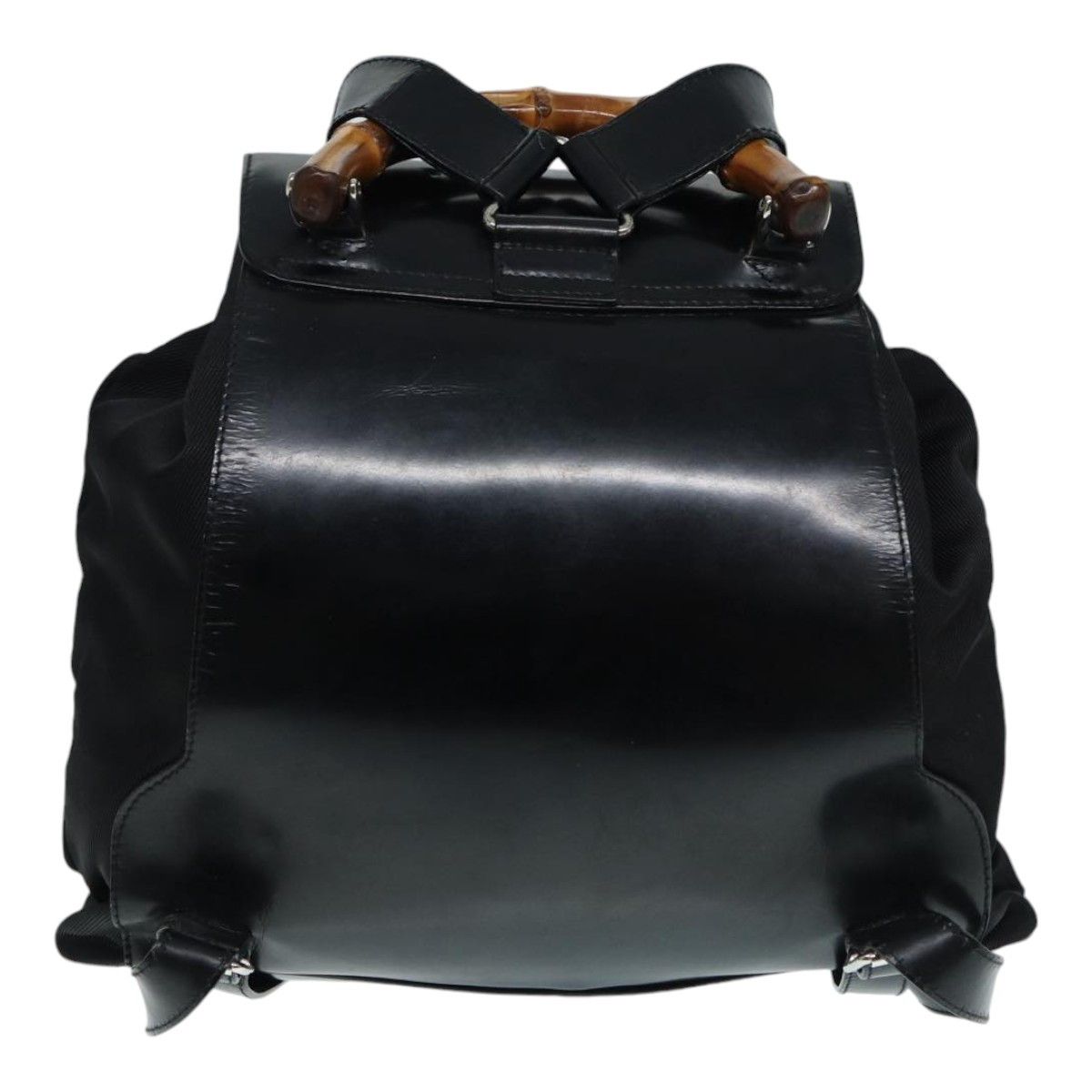 Gucci Bamboo Black Canvas Backpack Bag (Pre-Owned) Size ONE SIZE - 2 Thumbnail