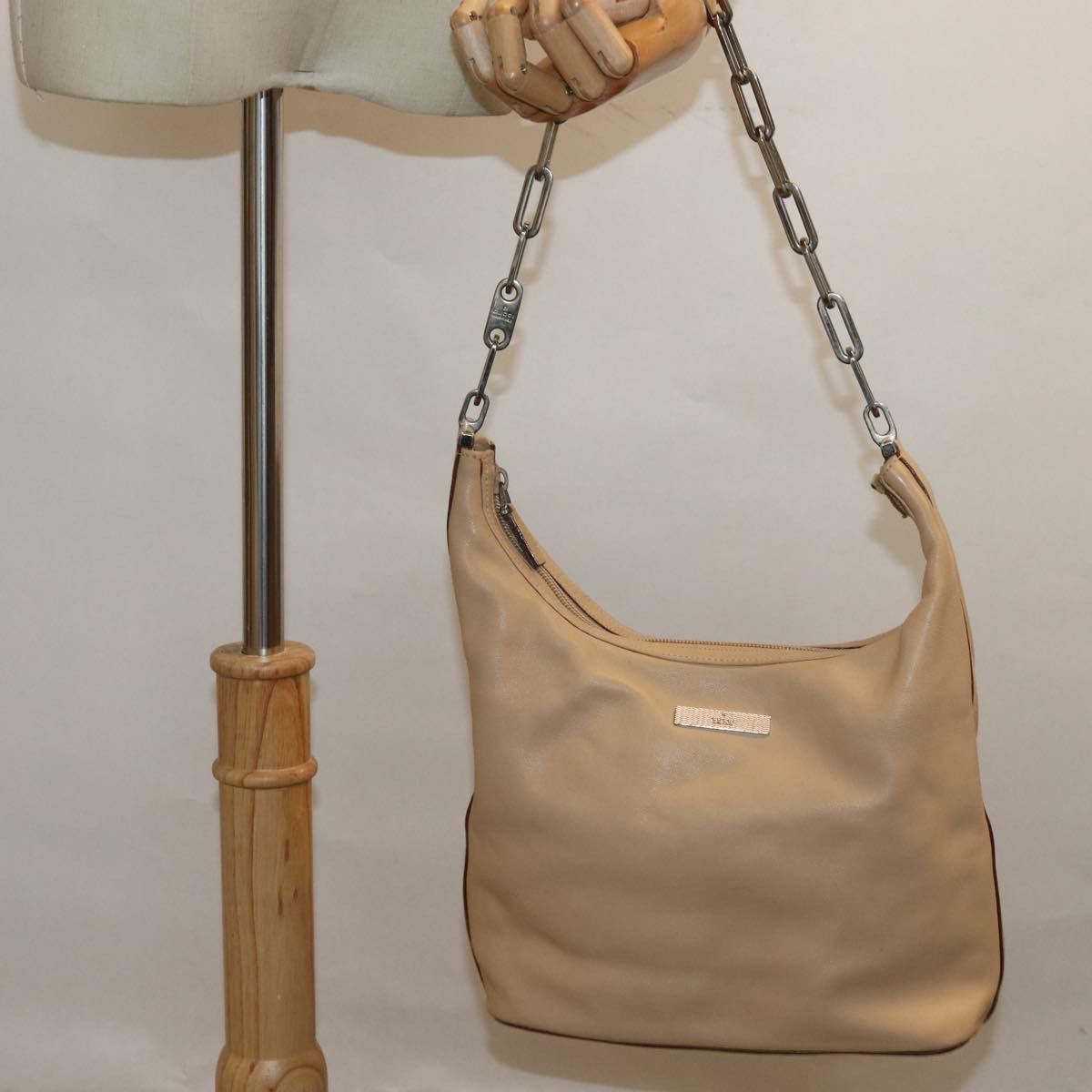 Gucci Jackie Beige Leather Shoulder Bag (Pre-Owned) Size ONE SIZE - 7 Thumbnail