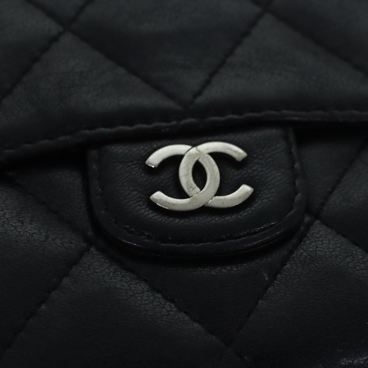 Chanel Timeless Black Leather Wallet (Pre-Owned) Size ONE SIZE - 9 Thumbnail
