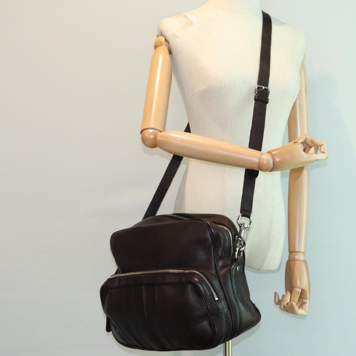 Gucci Brown Leather Shoulder Bag (Pre-Owned) Size ONE SIZE - 7 Thumbnail