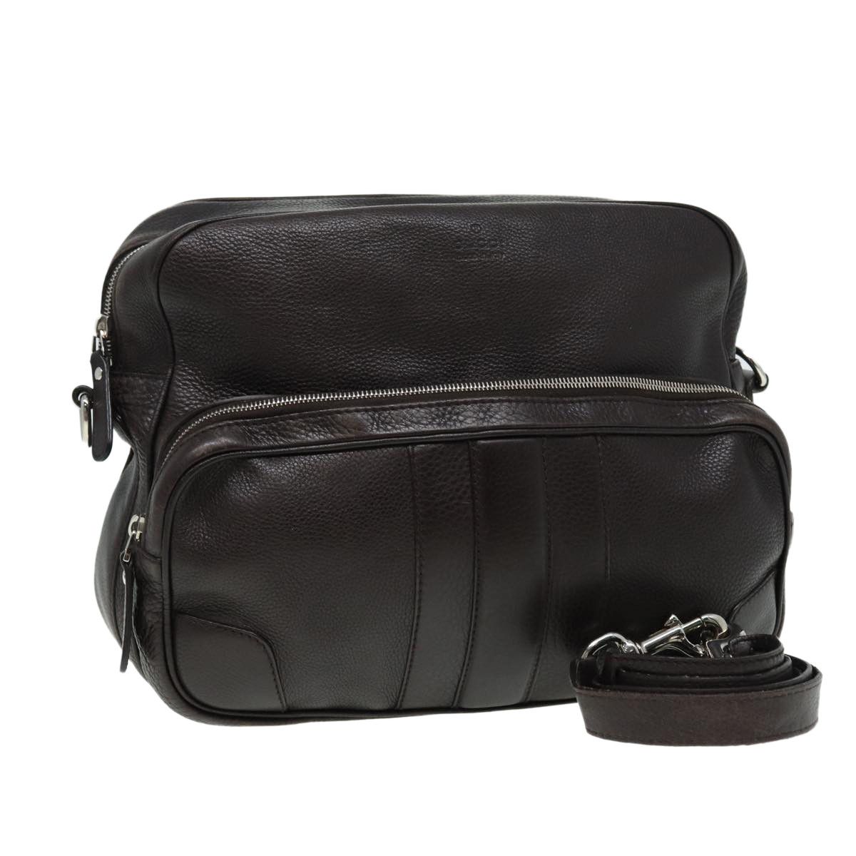 Gucci Brown Leather Shoulder Bag (Pre-Owned) Size ONE SIZE - 14 Thumbnail