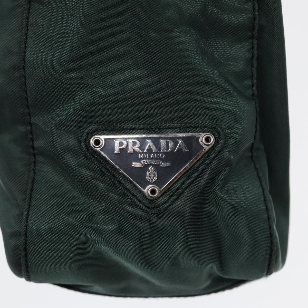 Prada Tessuto Green Synthetic Tote Bag (Pre-Owned) Size ONE SIZE - 13 Thumbnail