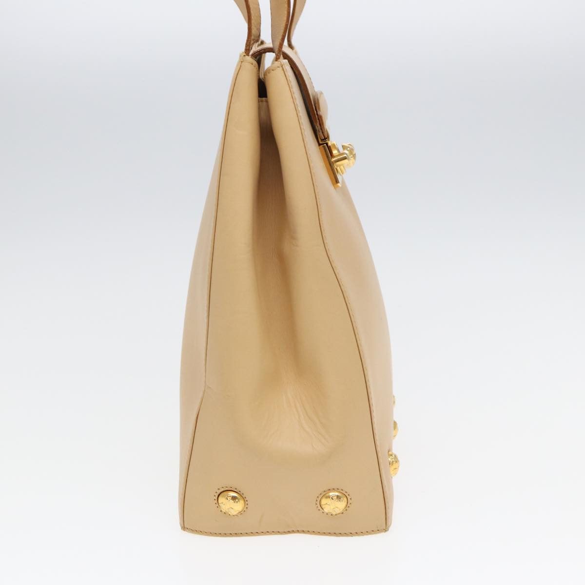 Salvatore Ferragamo Beige Leather Shoulder Bag (Pre-Owned) Size ONE SIZE - 8 Thumbnail