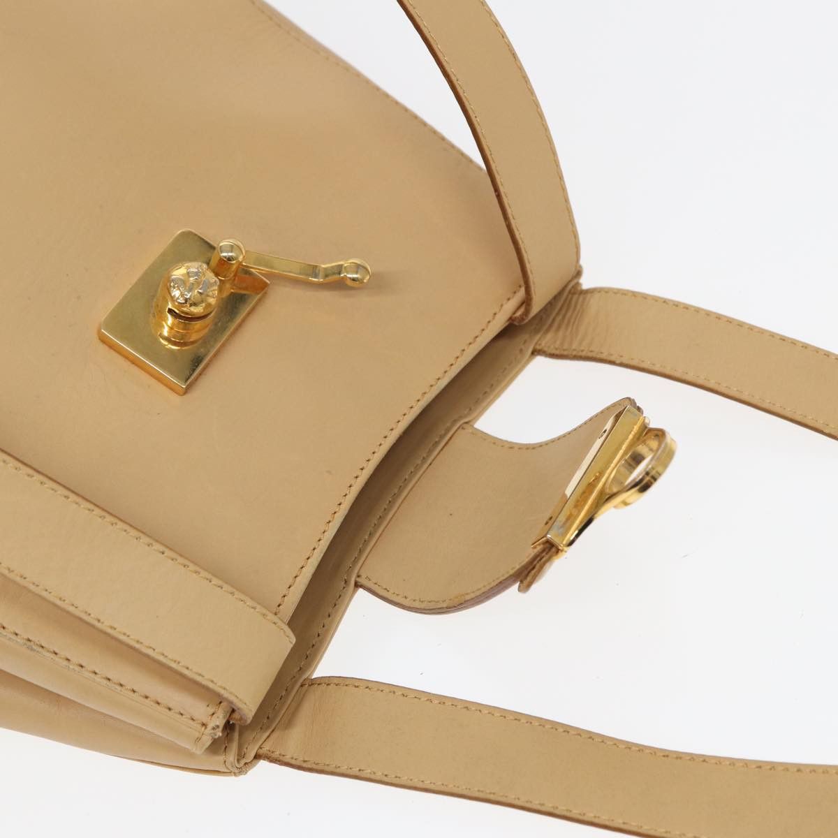 Salvatore Ferragamo Beige Leather Shoulder Bag (Pre-Owned) Size ONE SIZE - 10 Thumbnail