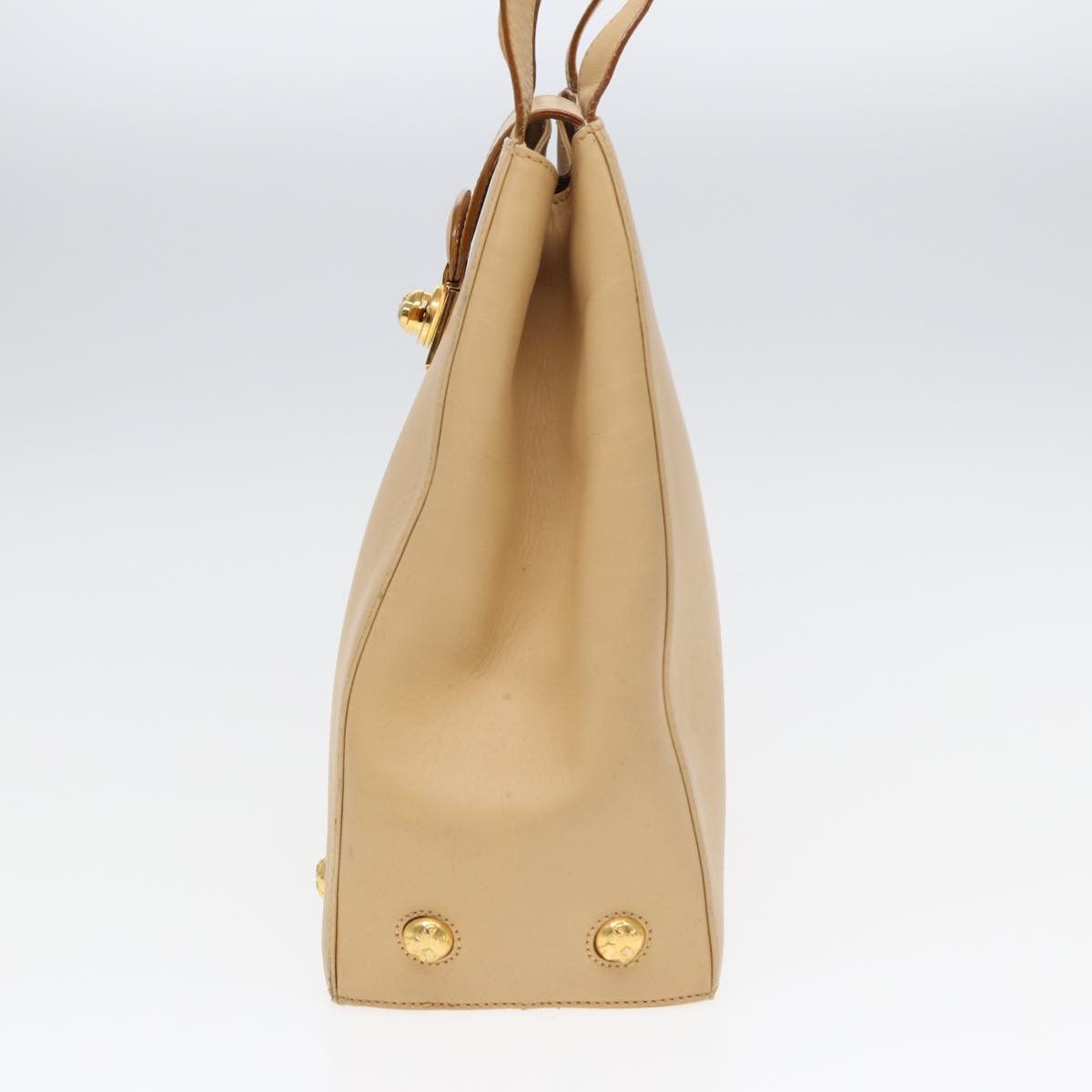 Salvatore Ferragamo Beige Leather Shoulder Bag (Pre-Owned) Size ONE SIZE - 9 Thumbnail