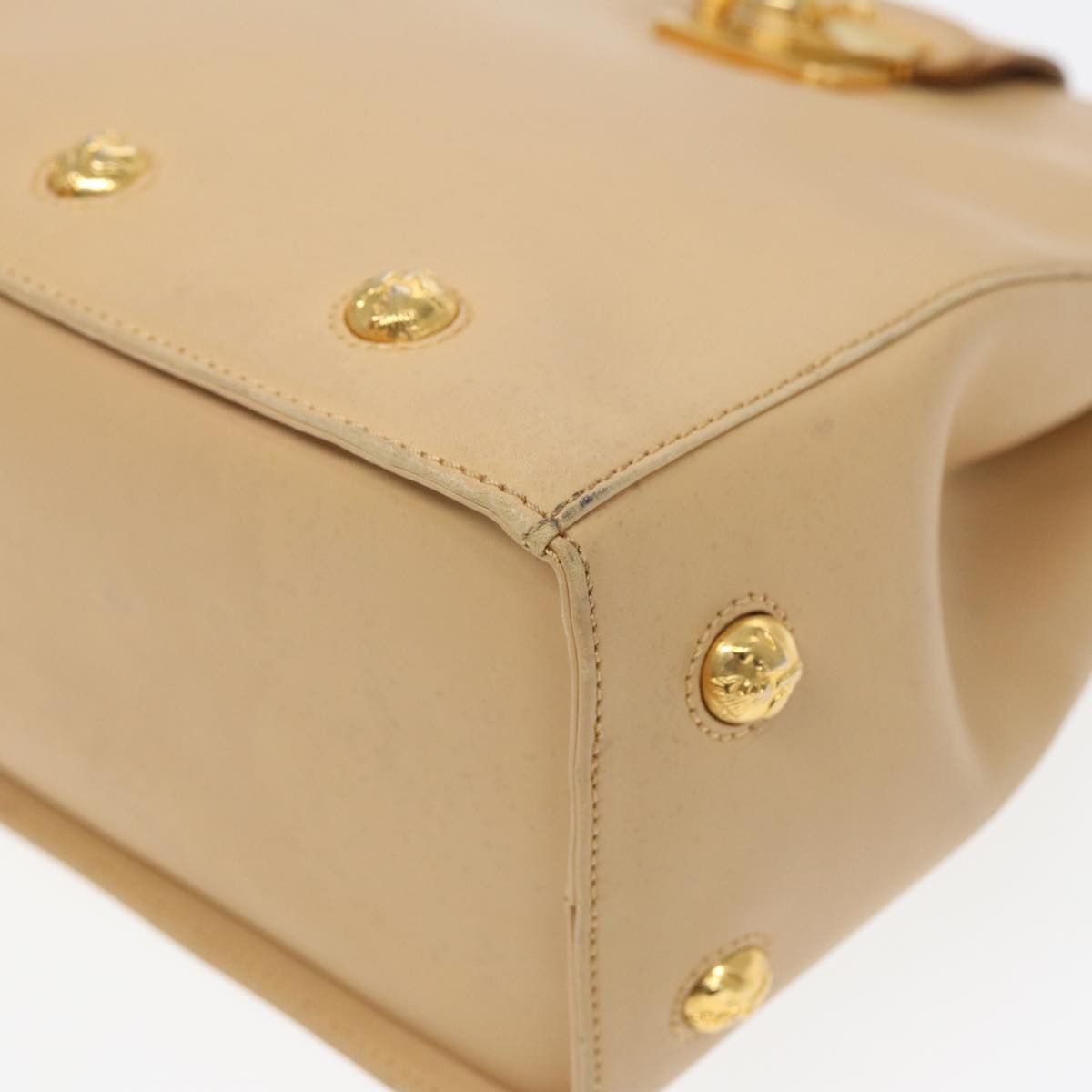 Salvatore Ferragamo Beige Leather Shoulder Bag (Pre-Owned) Size ONE SIZE - 13 Thumbnail