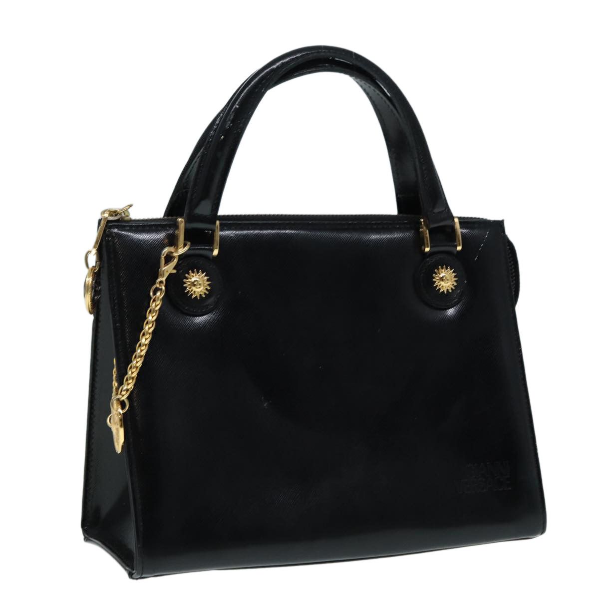Versace Black Patent Leather Handbag (Pre-Owned) Size ONE SIZE - 18 Thumbnail