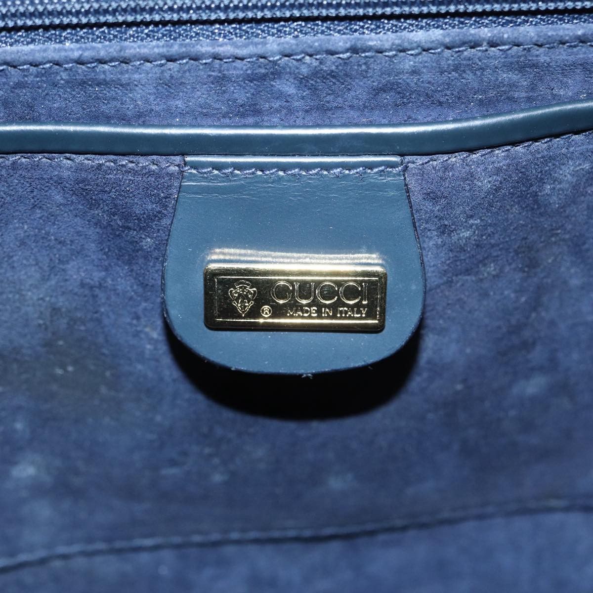 Gucci Ophidia Navy Leather Shoulder Bag (Pre-Owned) Size ONE SIZE - 9 Thumbnail