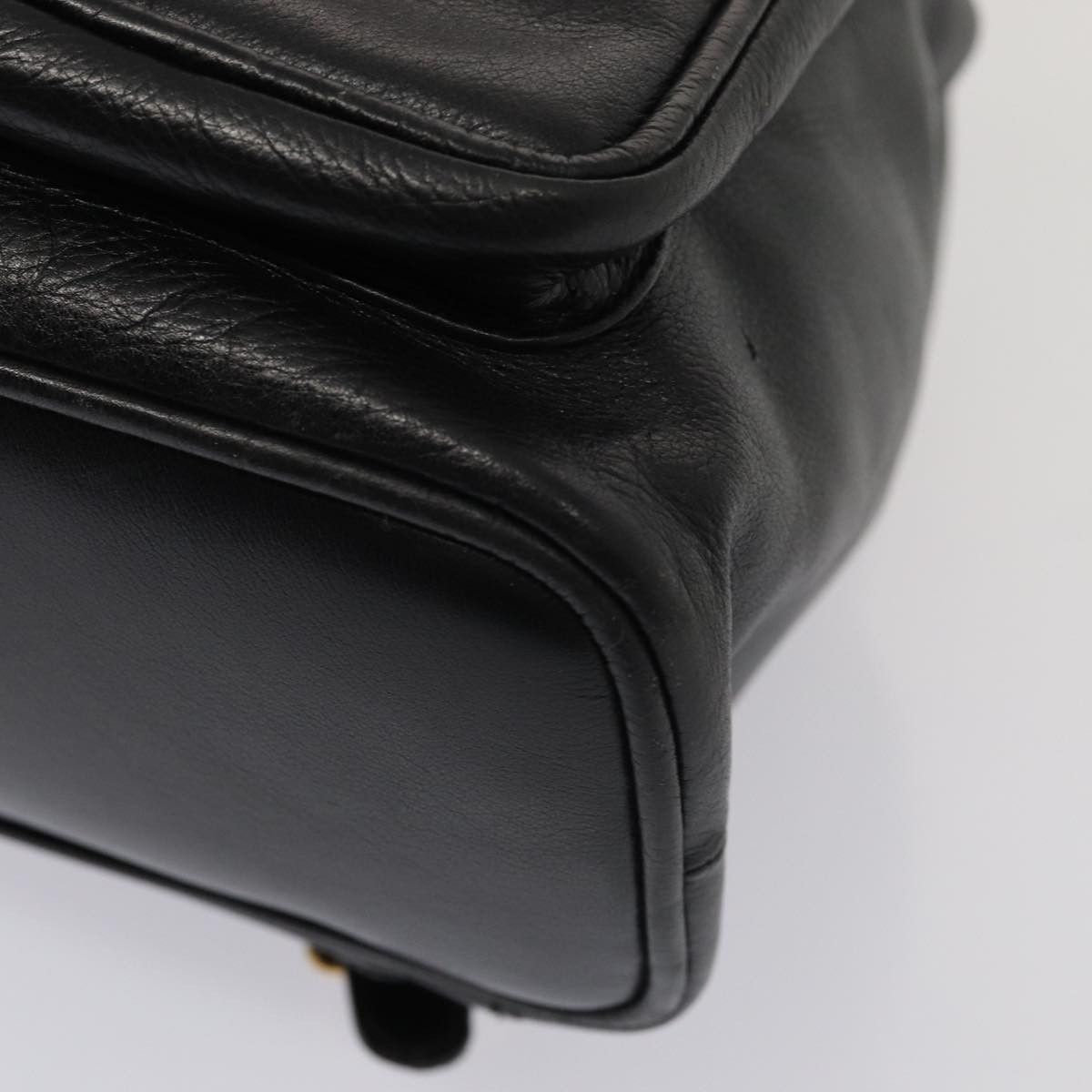 Gucci Bamboo Black Leather Backpack Bag (Pre-Owned) Size ONE SIZE - 7 Thumbnail