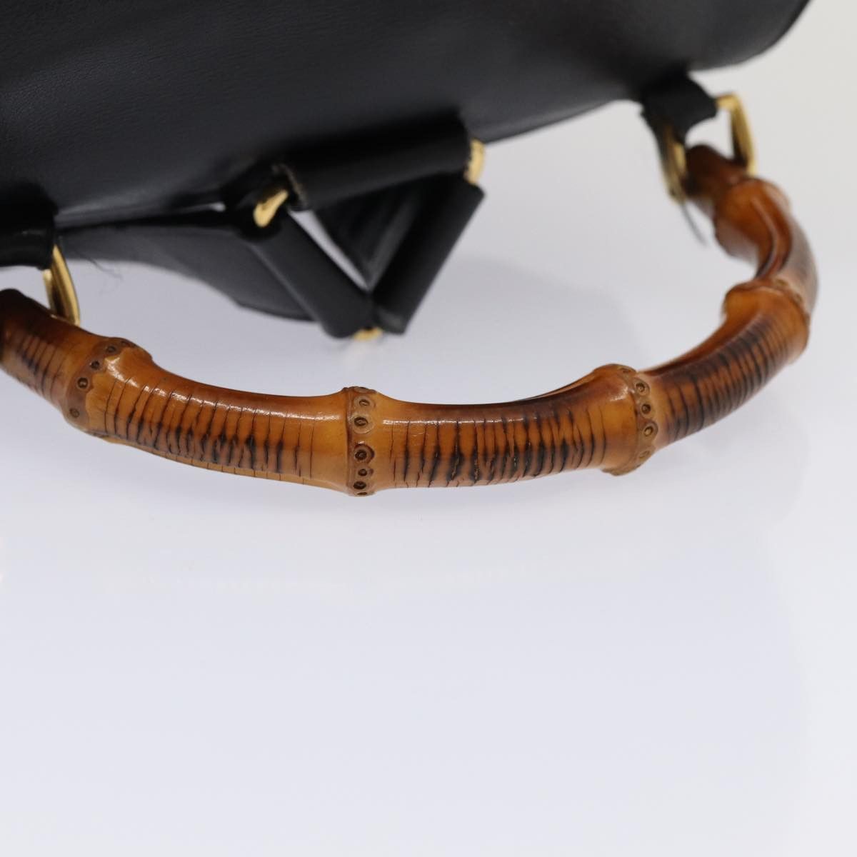 Gucci Bamboo Black Leather Backpack Bag (Pre-Owned) Size ONE SIZE - 5 Thumbnail