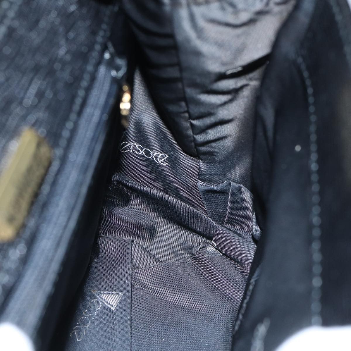 Versace Gianni Black Leather Handbag (Pre-Owned) Size ONE SIZE - 12 Thumbnail