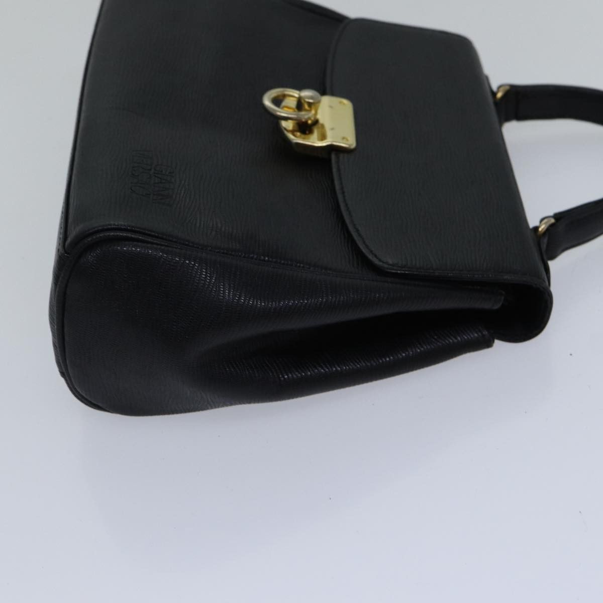 Versace Gianni Black Leather Handbag (Pre-Owned) Size ONE SIZE - 3 Thumbnail