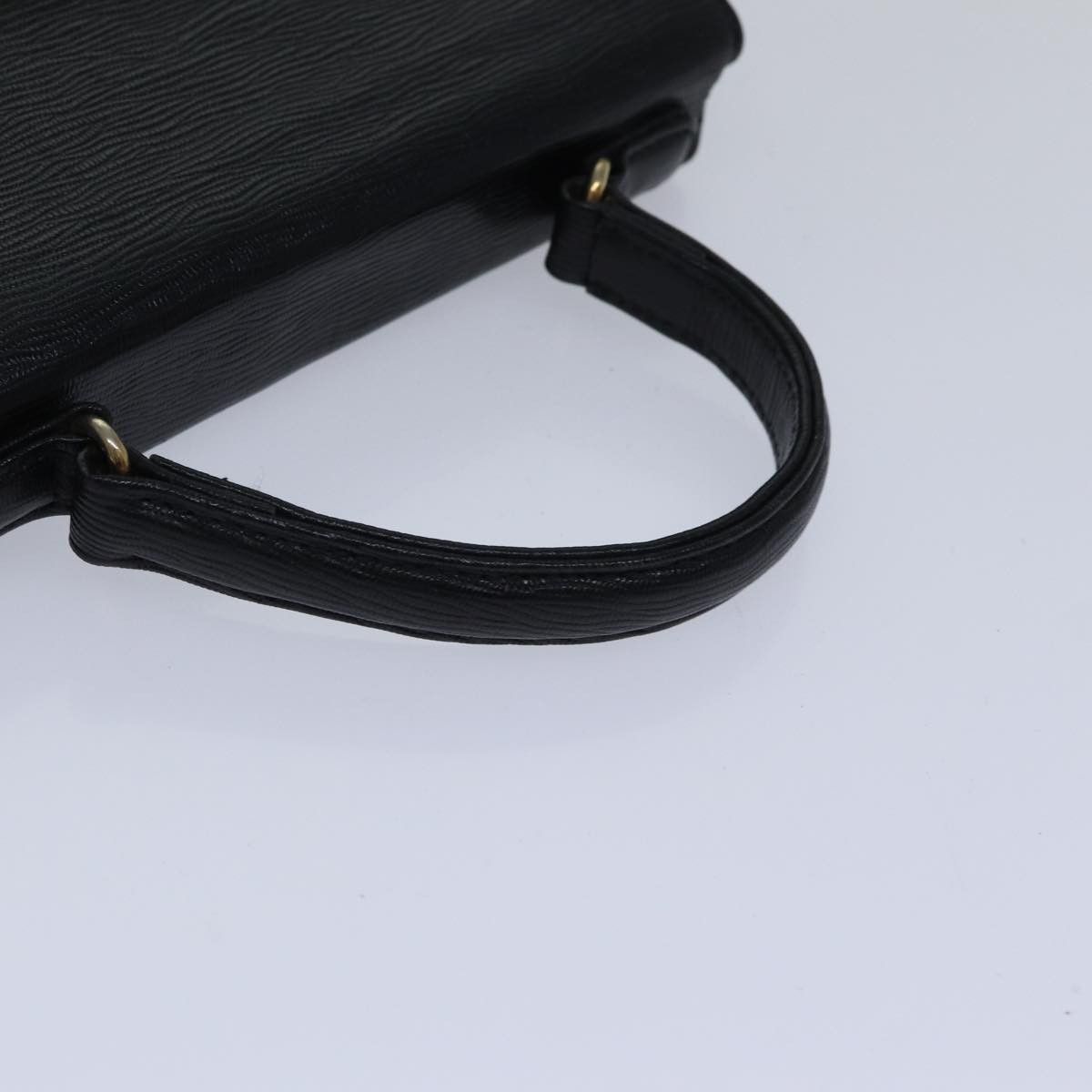 Versace Gianni Black Leather Handbag (Pre-Owned) Size ONE SIZE - 5 Thumbnail