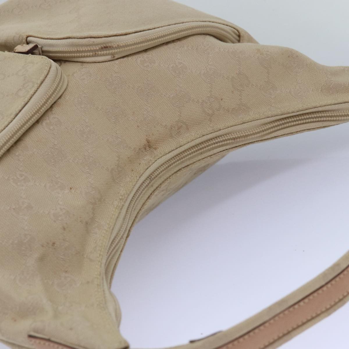 Gucci Gg Canvas Beige Canvas Tote Bag (Pre-Owned) Size ONE SIZE - 4 Thumbnail