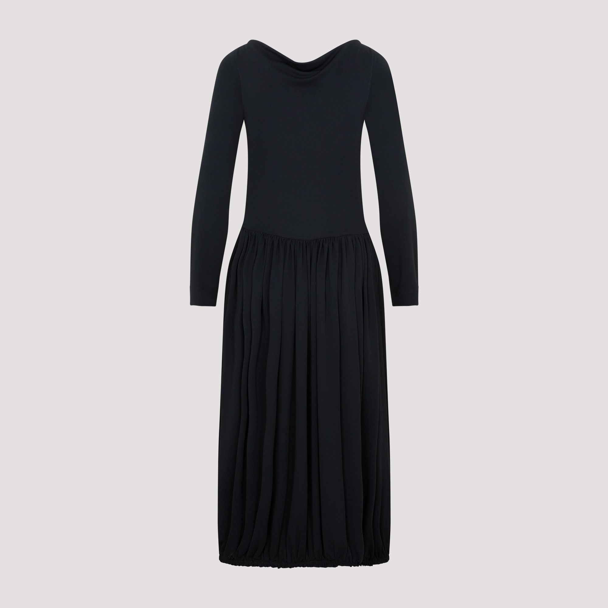 Lanvin Lanvin LS Drape Midi Dress Size S / US 4 / IT 40 - 2 Thumbnail